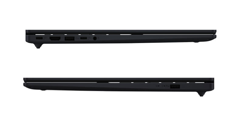 Asus Vivobook 16 X1607CA-PRO-DISMB293X connectique de profil Asus Vivobook 16 X1607CA-PRO-DISMB293X connectique de profil
