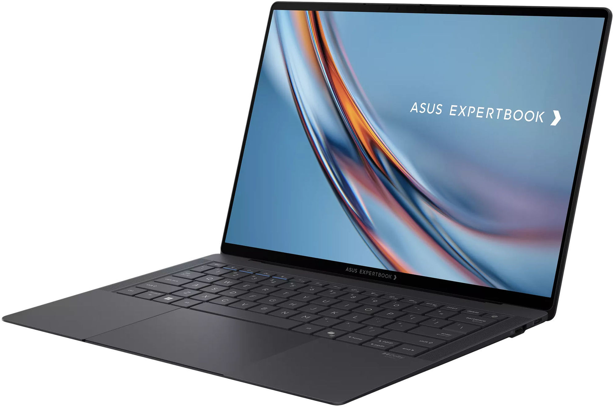 Asus ExpertBook Ultra B9406CAA-TG0459X - vue trois quarts côté clavier Asus ExpertBook Ultra B9406CAA-TG0459X vu de trois quarts côté clavier