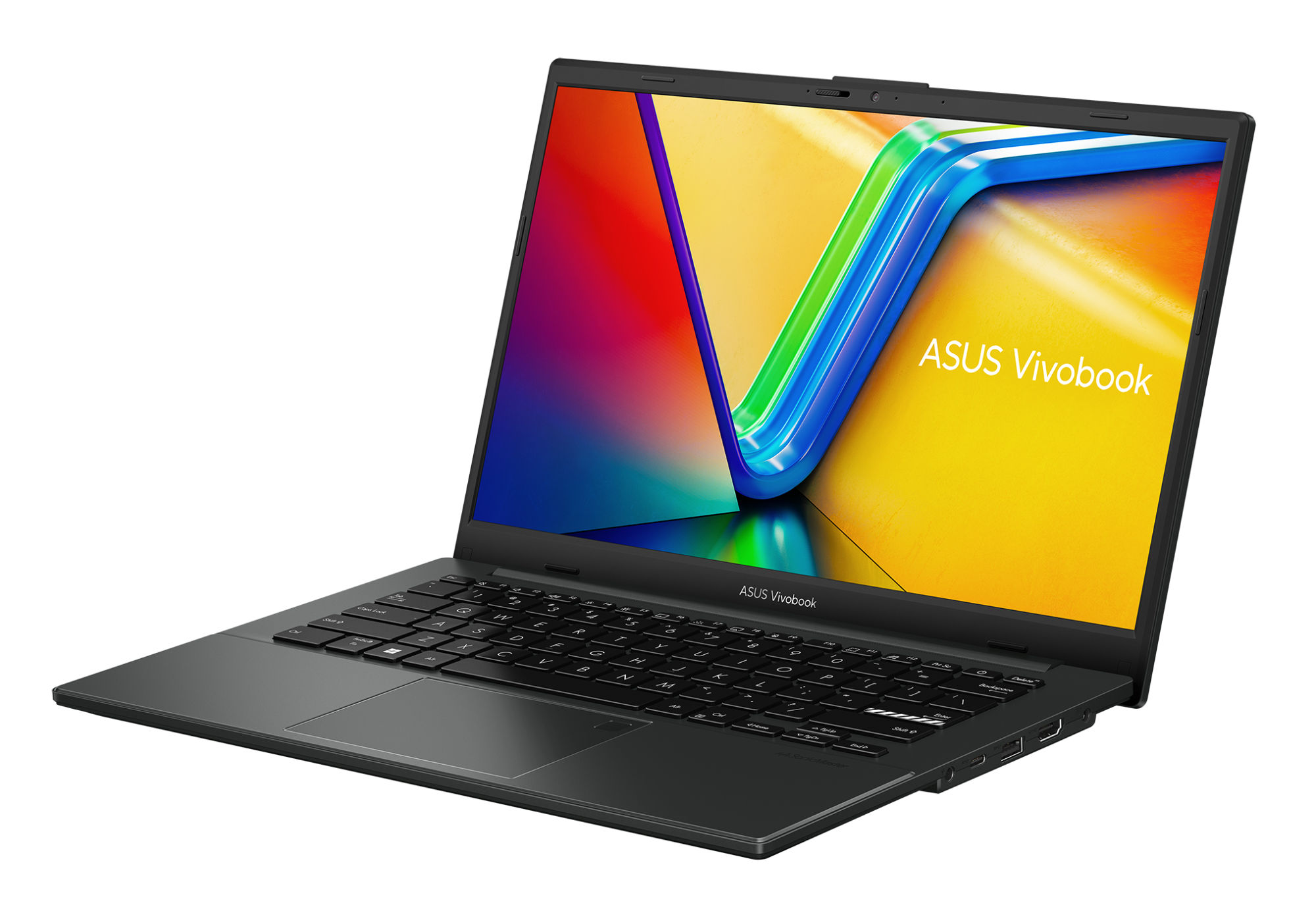 Asus VivoBook Go 14 E1404FA-DICEB966W vue trois quarts Asus VivoBook Go 14 E1404FA-DICEB966W vue trois quarts