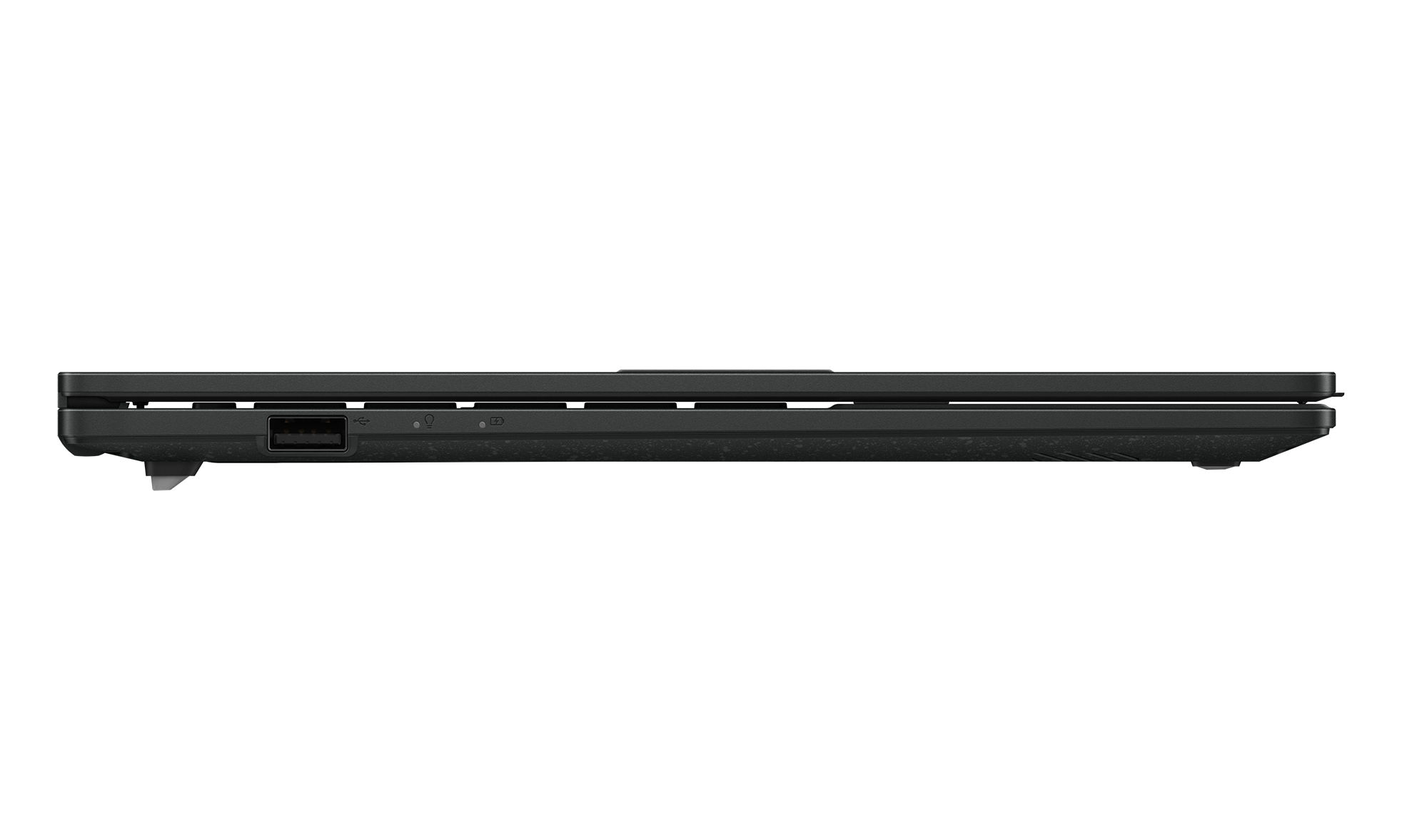 Asus VivoBook Go 14 E1404FA-DICEB966W profil gauche avec port USB Asus VivoBook Go 14 E1404FA-DICEB966W profil gauche avec port USB