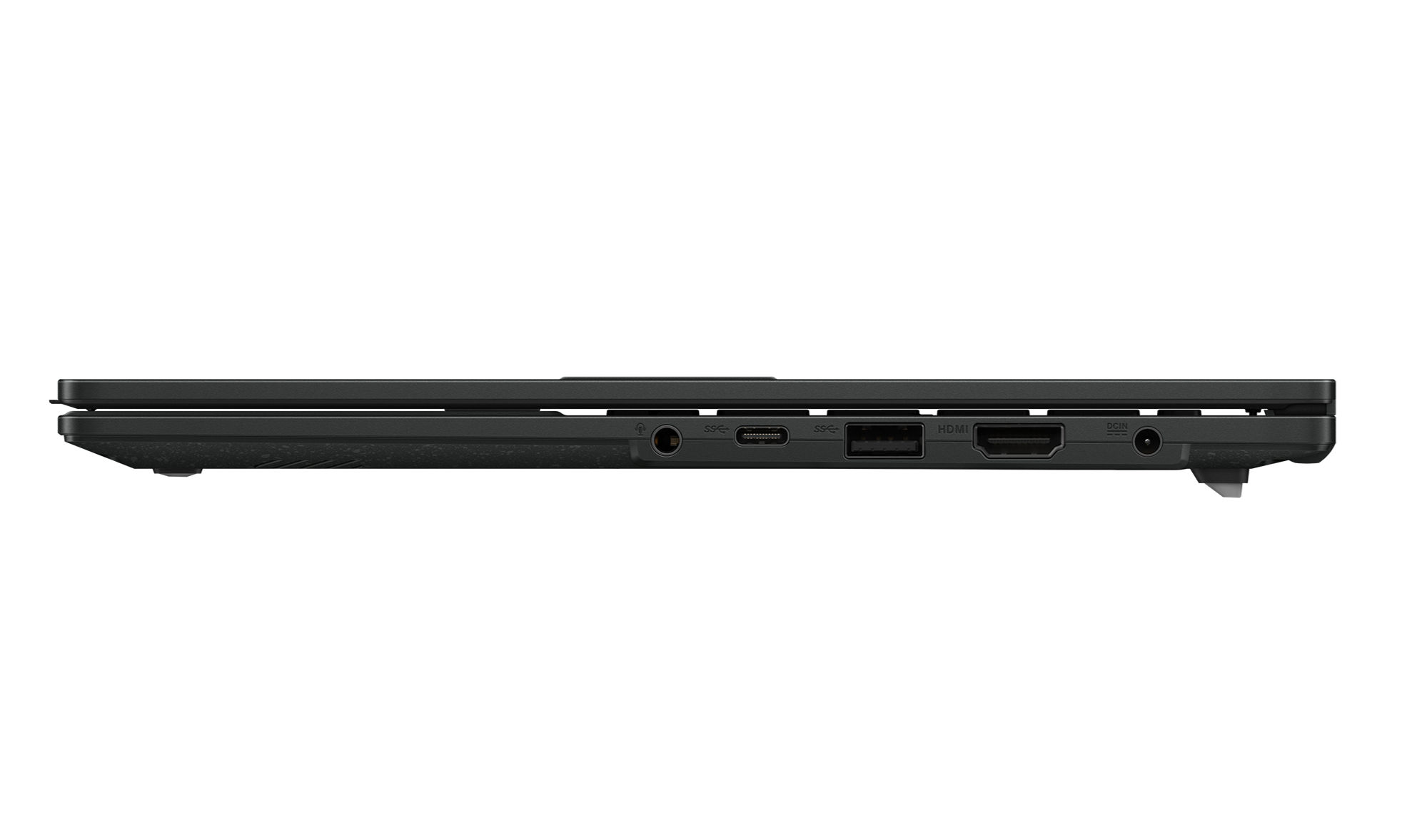 Asus VivoBook Go 14 E1404FA-DICEB966W profil droit et connectique Asus VivoBook Go 14 E1404FA-DICEB966W profil droit et connectique
