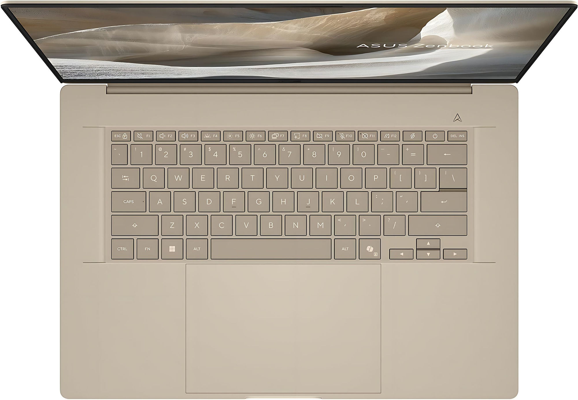 Asus Zenbook A16 UX3607OA-SQ005W - clavier et touchpad Asus Zenbook A16 UX3607OA-SQ005W vue du clavier et du grand pavé tactile
