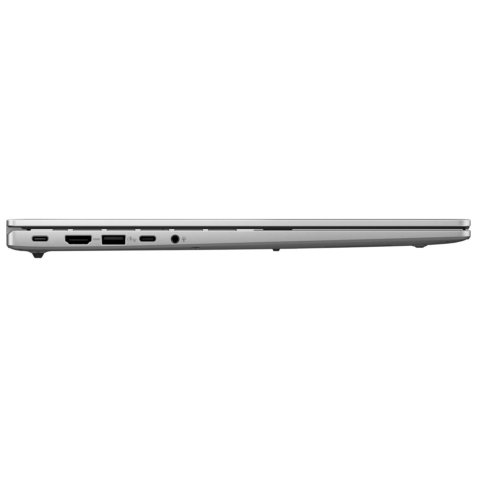 Asus Vivobook 16 S3607QA-SH113W - connectique gauche Connectique gauche de l’Asus Vivobook 16 S3607QA-SH113W avec USB-C, HDMI et prise casque