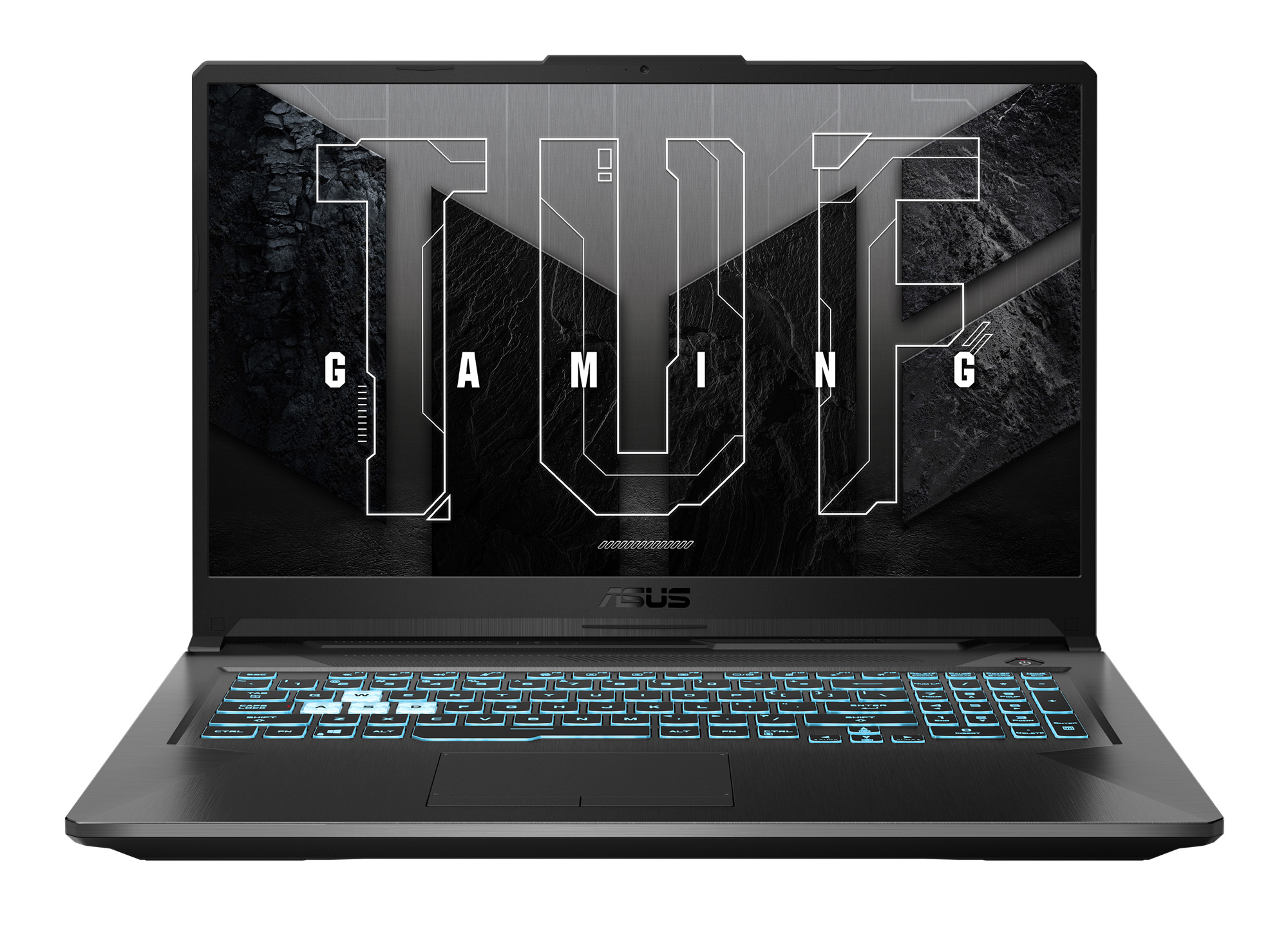 Asus TUF Gaming F17 TUF706HC-HX010T - écran et clavier Asus TUF Gaming F17 TUF706HC-HX010T écran et clavier de face