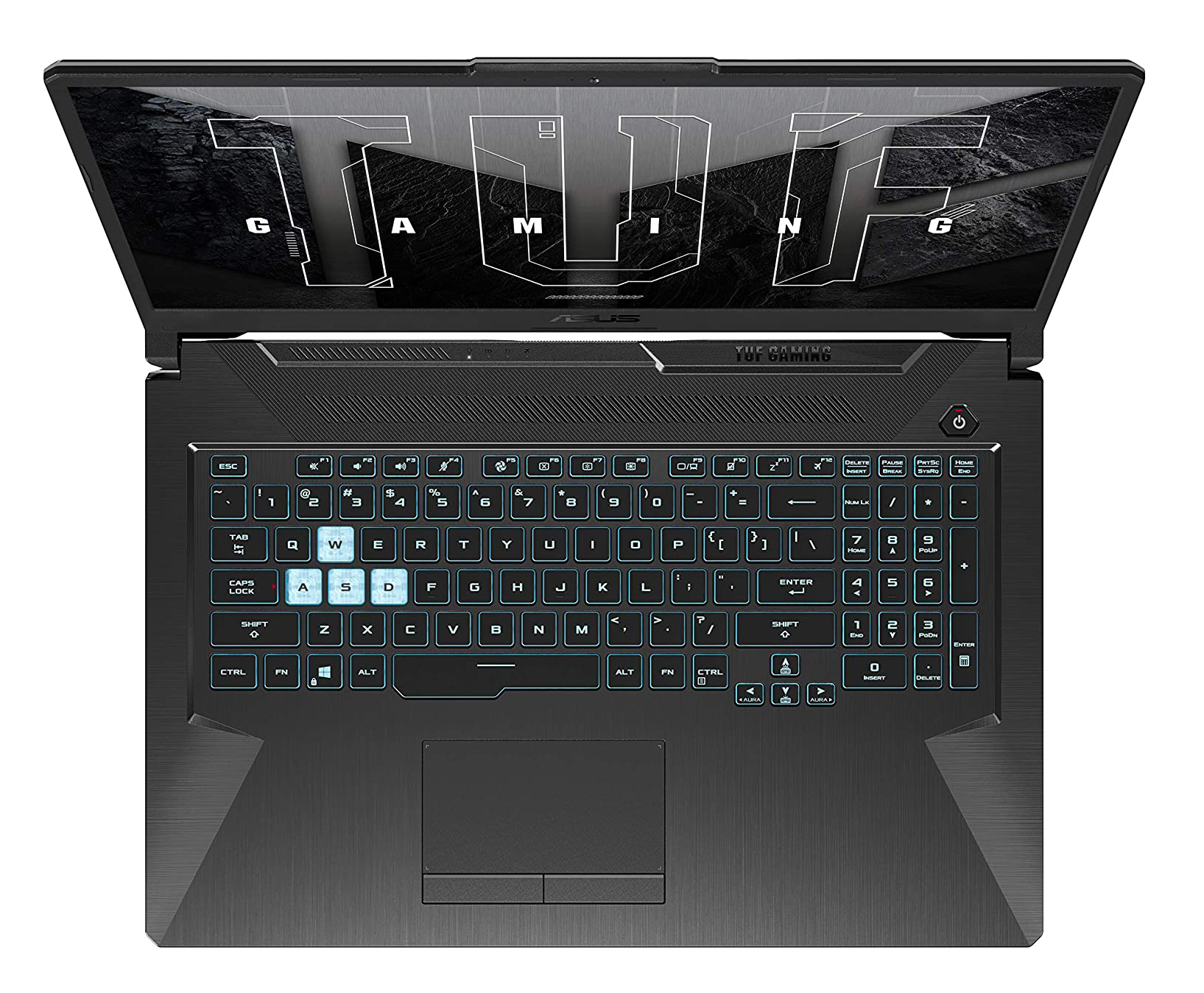 Asus TUF Gaming F17 TUF706HC-HX010T - clavier et pavé numérique Asus TUF Gaming F17 TUF706HC-HX010T clavier gamer et pavé numérique