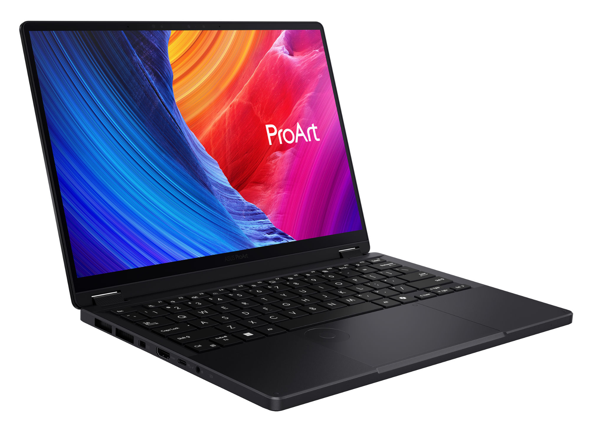 Asus ProArt PX13 HN7306EA-DRLX134W – profil du châssis Profil compact du Asus ProArt PX13 HN7306EA-DRLX134W