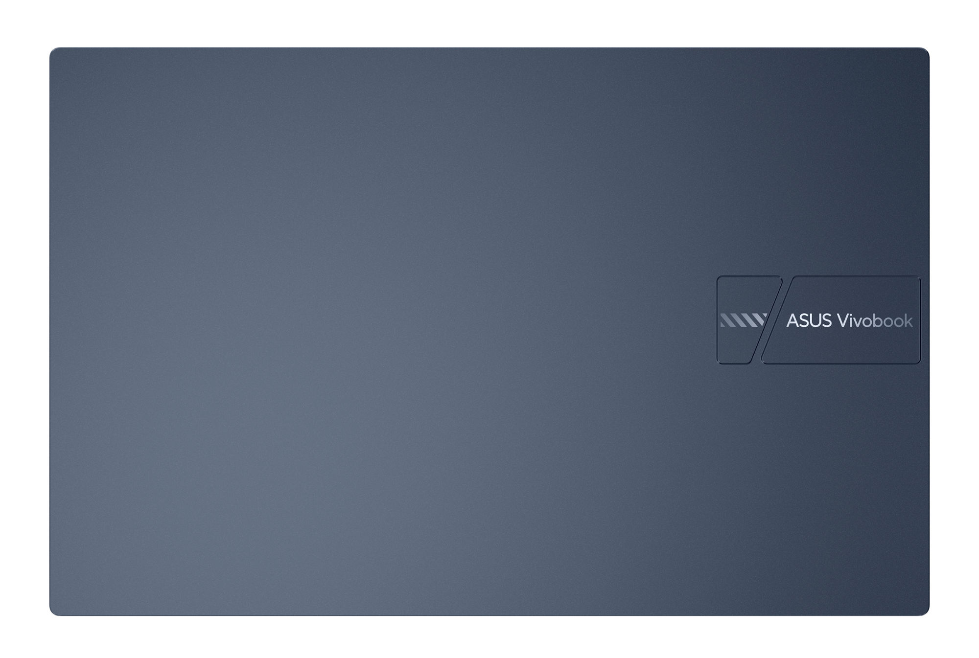 Asus VivoBook X15 X1504MA-BQ935W – capot bleu et profil Vue du capot et du profil de l’Asus VivoBook X15 X1504MA-BQ935W