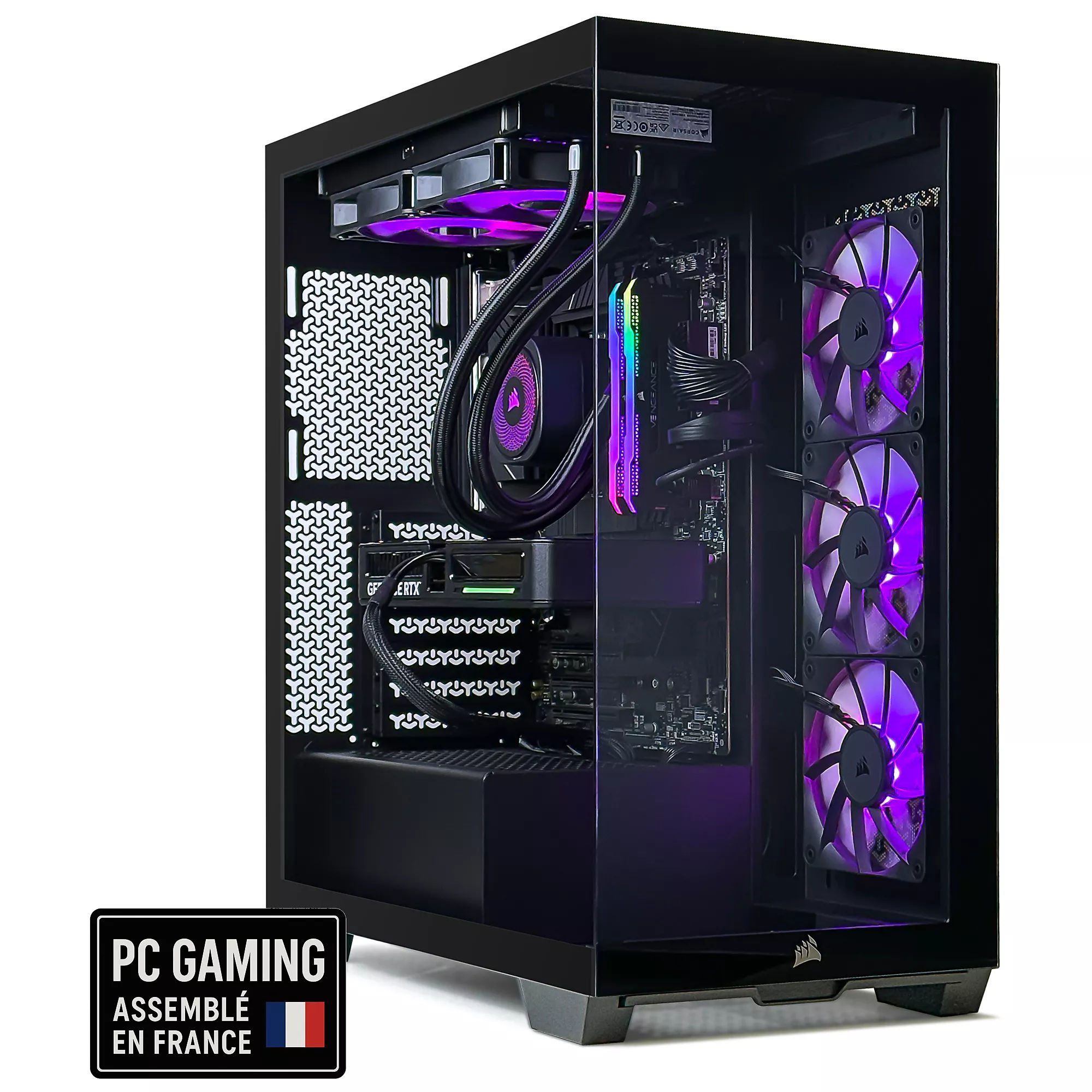 Corsair ICUE 3500X 3760363829126 - boîtier vitré RGB PC gamer Corsair ICUE 3500X 3760363829126 avec façade vitrée et éclairage RGB