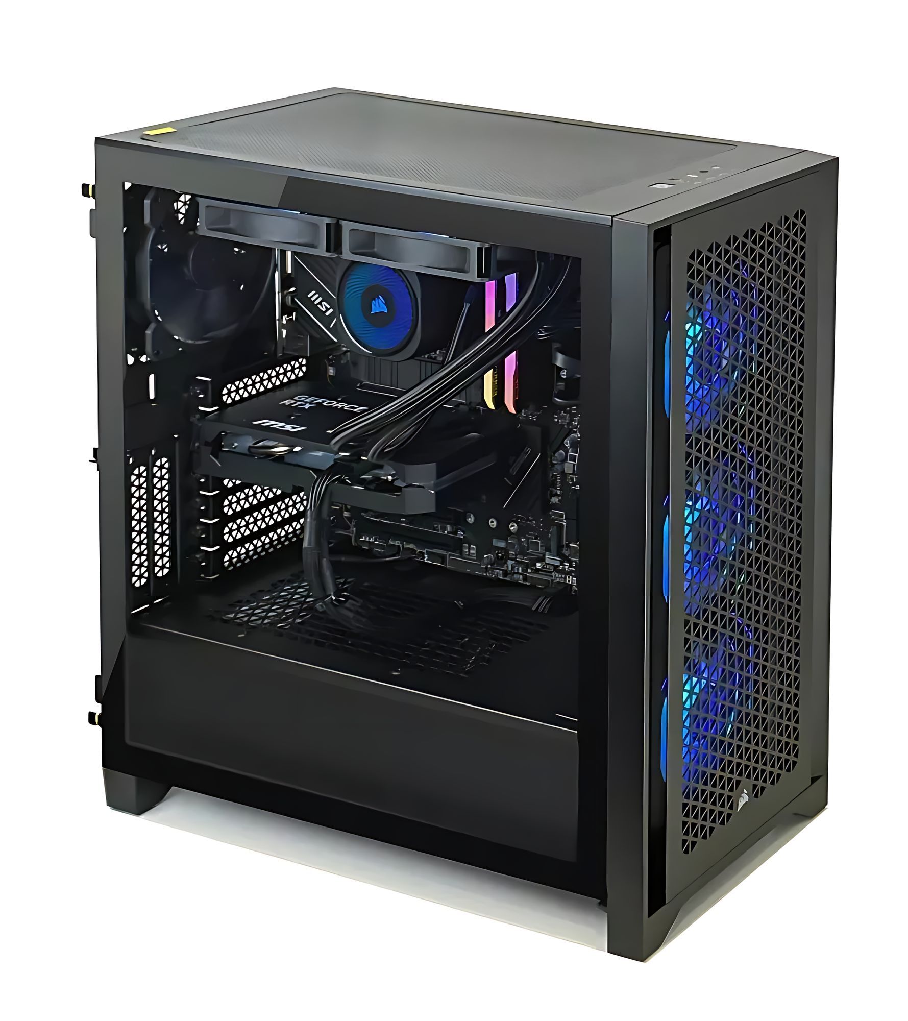 Corsair ICUE 4000D 5070R732G - tour gaming RGB Corsair ICUE 4000D 5070R732G tour gaming avec éclairage RGB