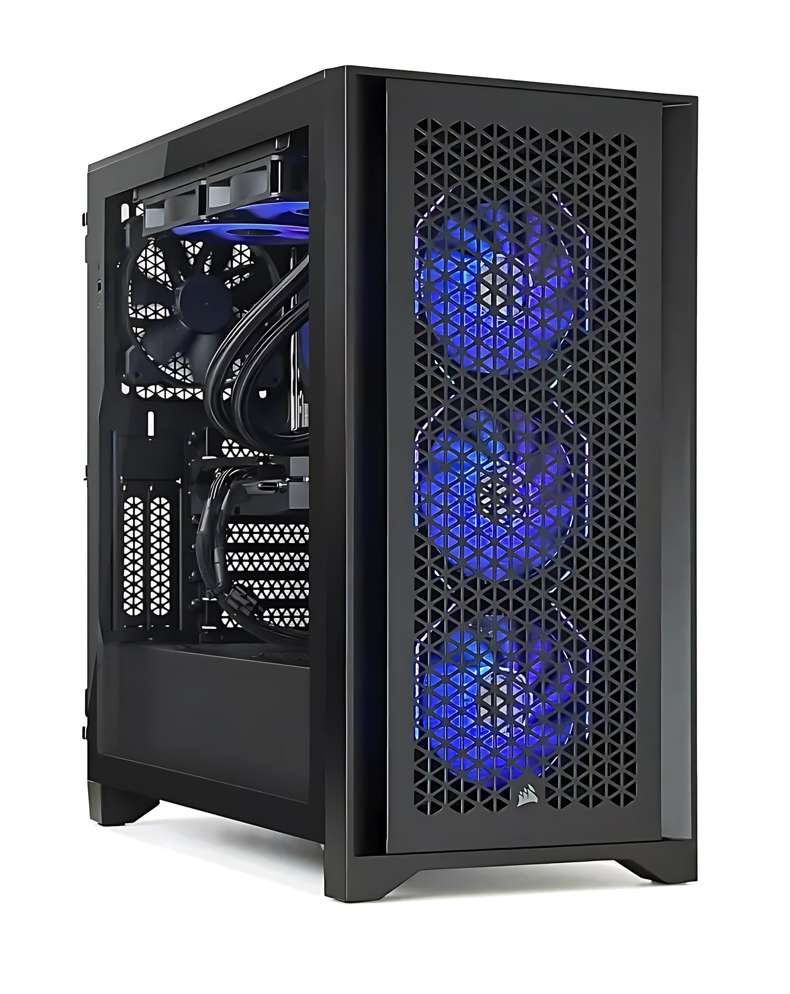 Ventilation frontale du PC Corsair ICUE 4000D 5060i716G Façade ventilée du Corsair ICUE 4000D 5060i716G
