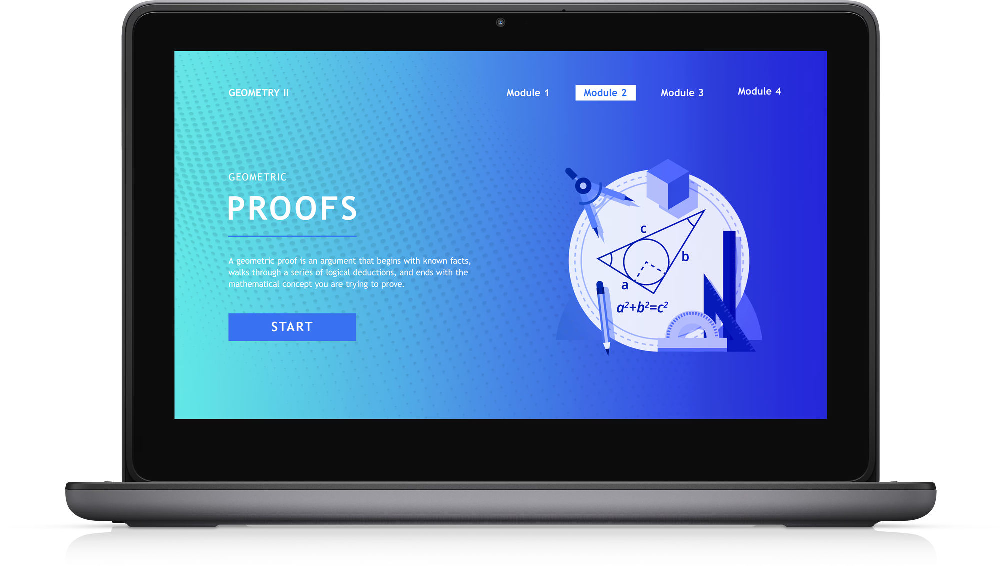 Écran tactile du Dell Latitude 3140 gxctol3140emea_vp pour la bureautique et l’éducation Vue de face du Dell Latitude 3140 avec écran allumé