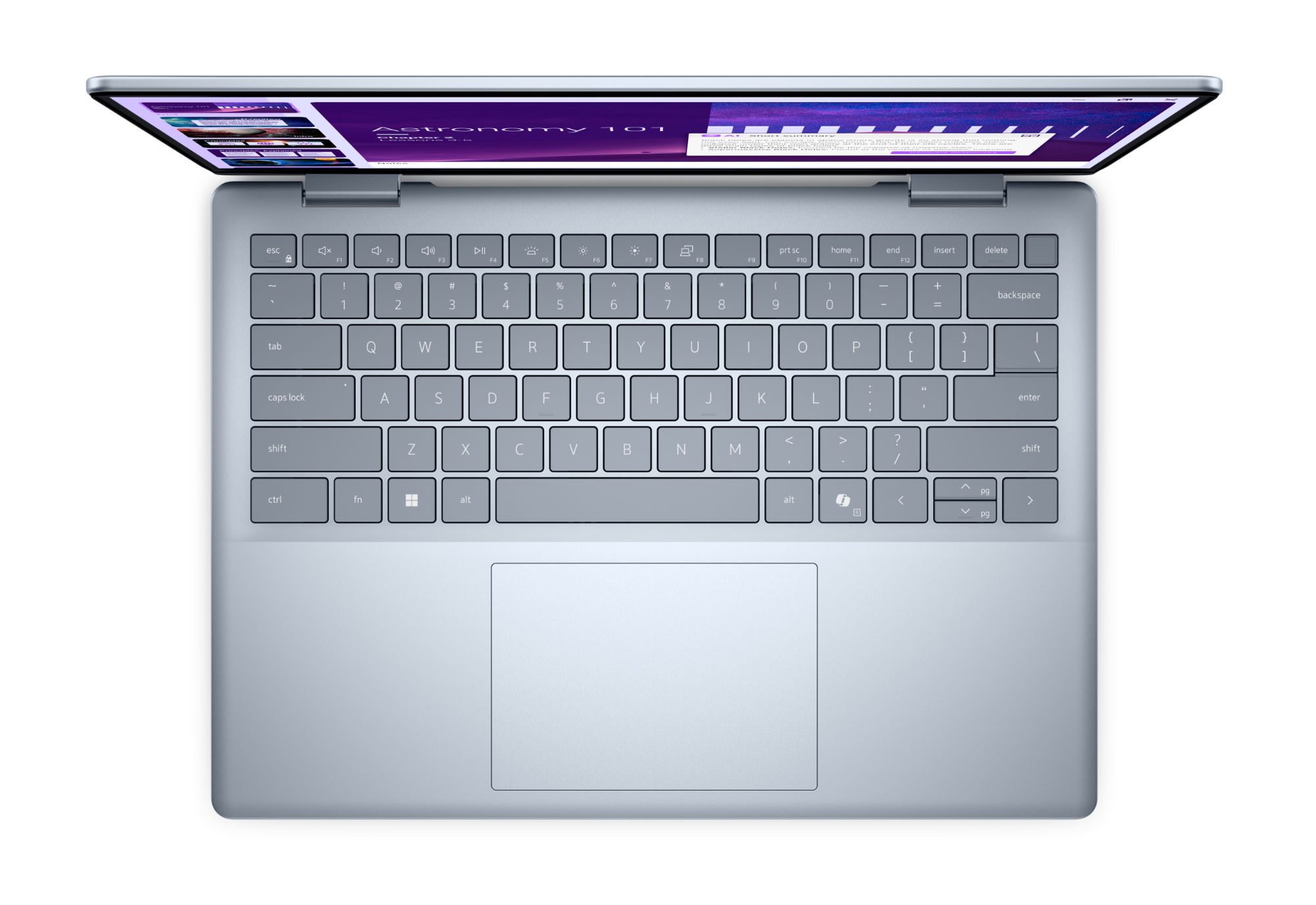 Clavier rétroéclairé du Dell 14 Plus 2-en-1 cndb0425002sc Clavier du Dell 14 Plus 2-en-1 cndb0425002sc vu de dessus