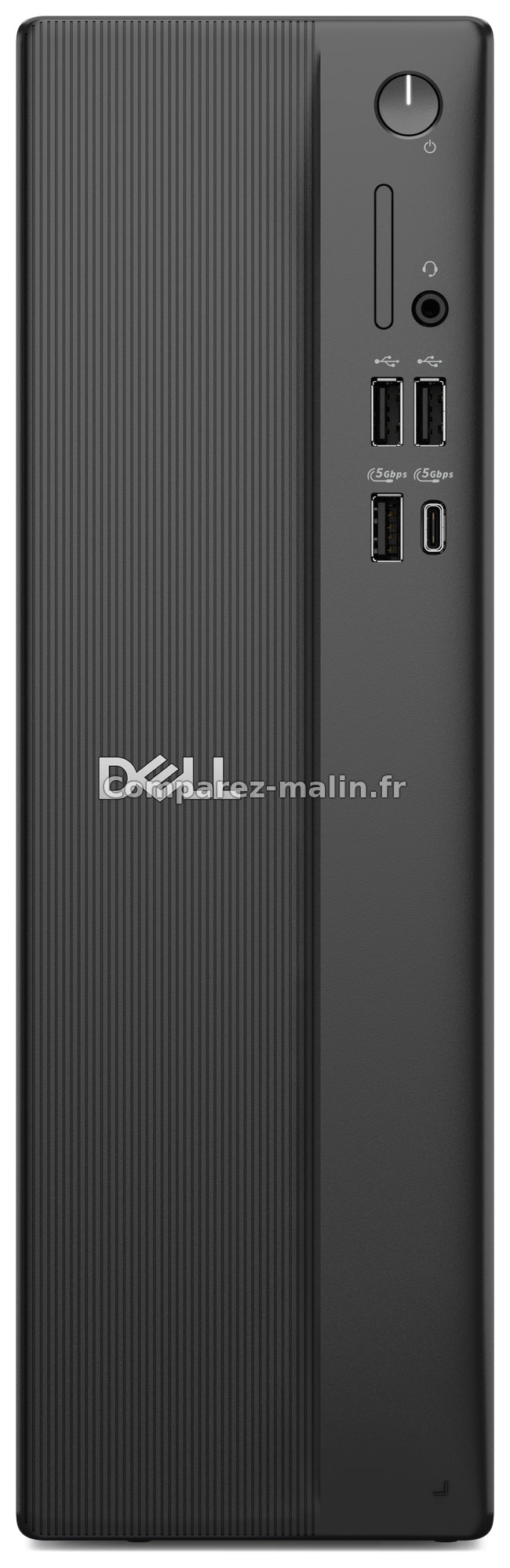 Dell DS1265 - face avant et connectique accessible Dell DS1265 Ryzen 7 face avant avec ports USB et bouton d'alimentation
