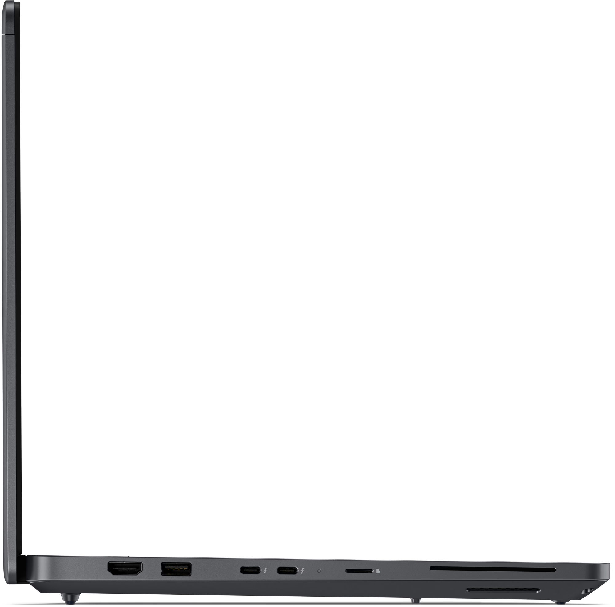 Dell Pro Precision 16 série 5 PW516261 xcto_pw516261_emea profil gauche et connectique Dell Pro Precision 16 série 5 PW516261 xcto_pw516261_emea profil gauche et connectique