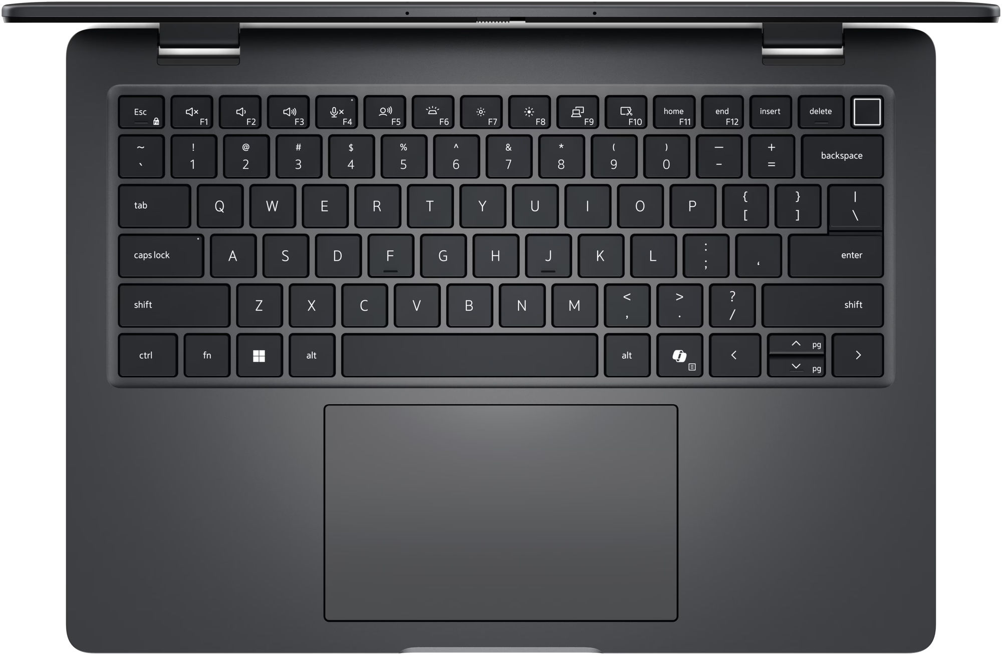 Dell Pro 14 2-en-1 série 7 P704265 xcto_p704265_2in1_emea01 vue clavier et touchpad Dell Pro 14 2-en-1 série 7 P704265 xcto_p704265_2in1_emea01 vue clavier et touchpad