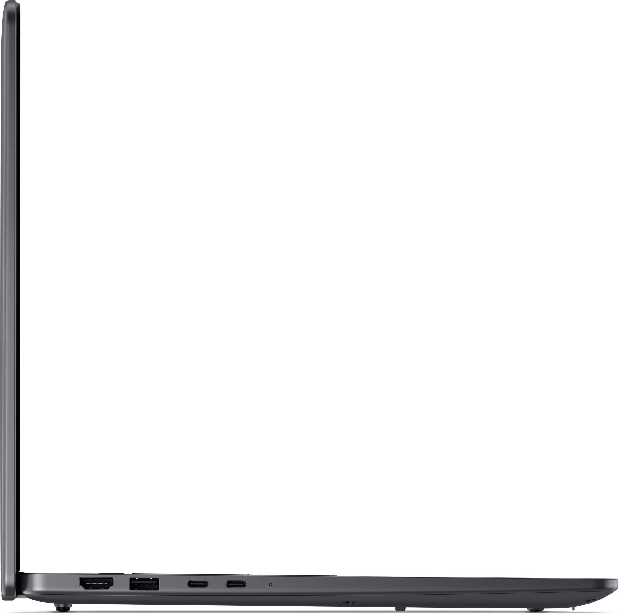 Dell 16S DS16265 cnds162651cc - profil gauche et connectique Dell 16S DS16265 cnds162651cc profil gauche avec ports USB-C et HDMI