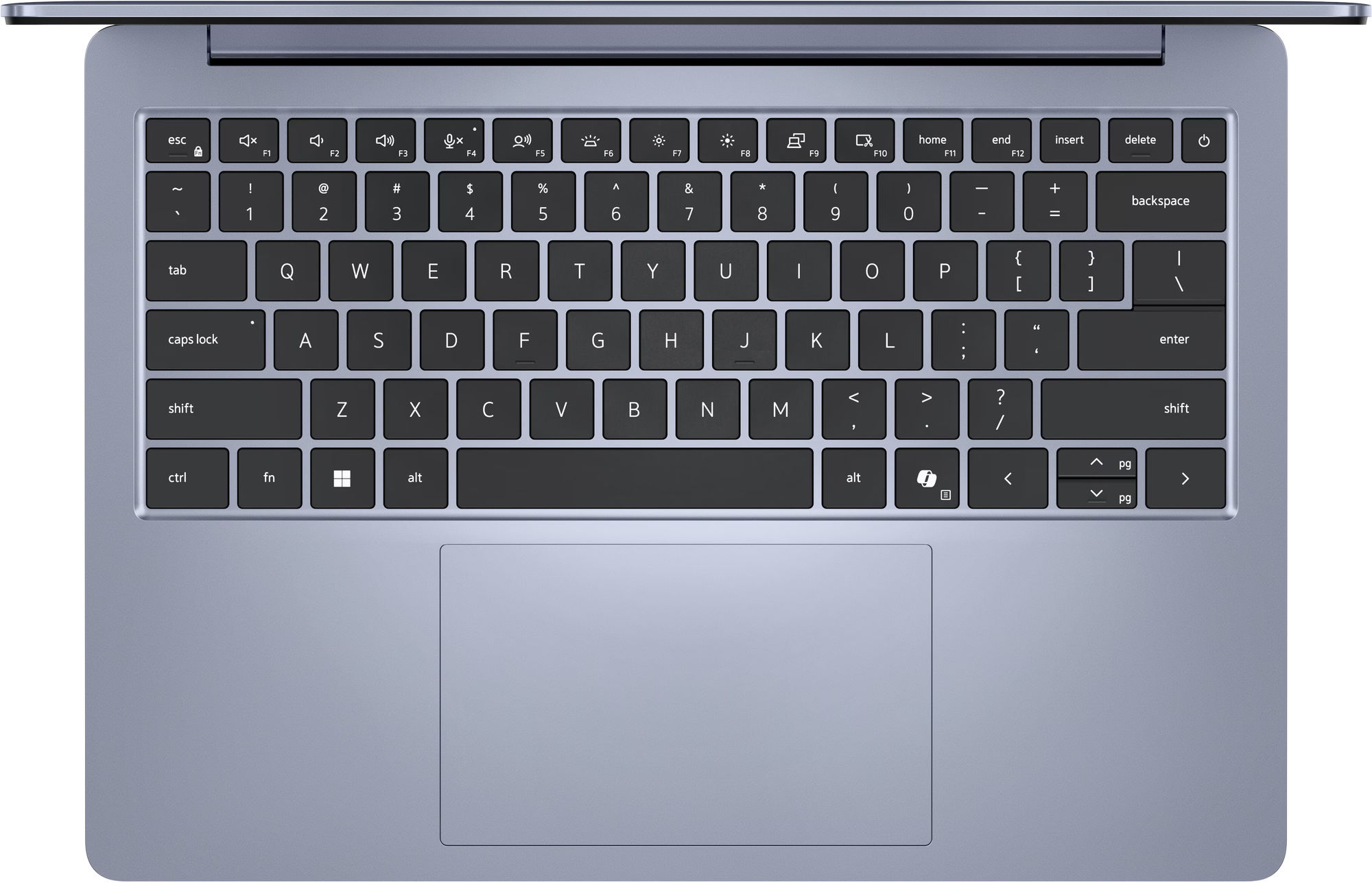 Dell 14S DS14265 cnds142652cc - clavier et touchpad Dell 14S DS14265 cnds142652cc vue du clavier et du grand touchpad