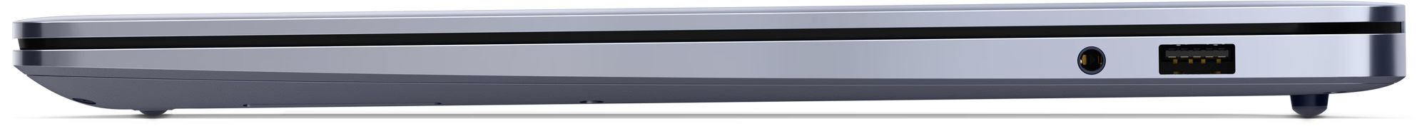 Dell 14S DS14265 cnds142652cc - côté fin et connectique Dell 14S DS14265 cnds142652cc vue fine du côté avec ports visibles