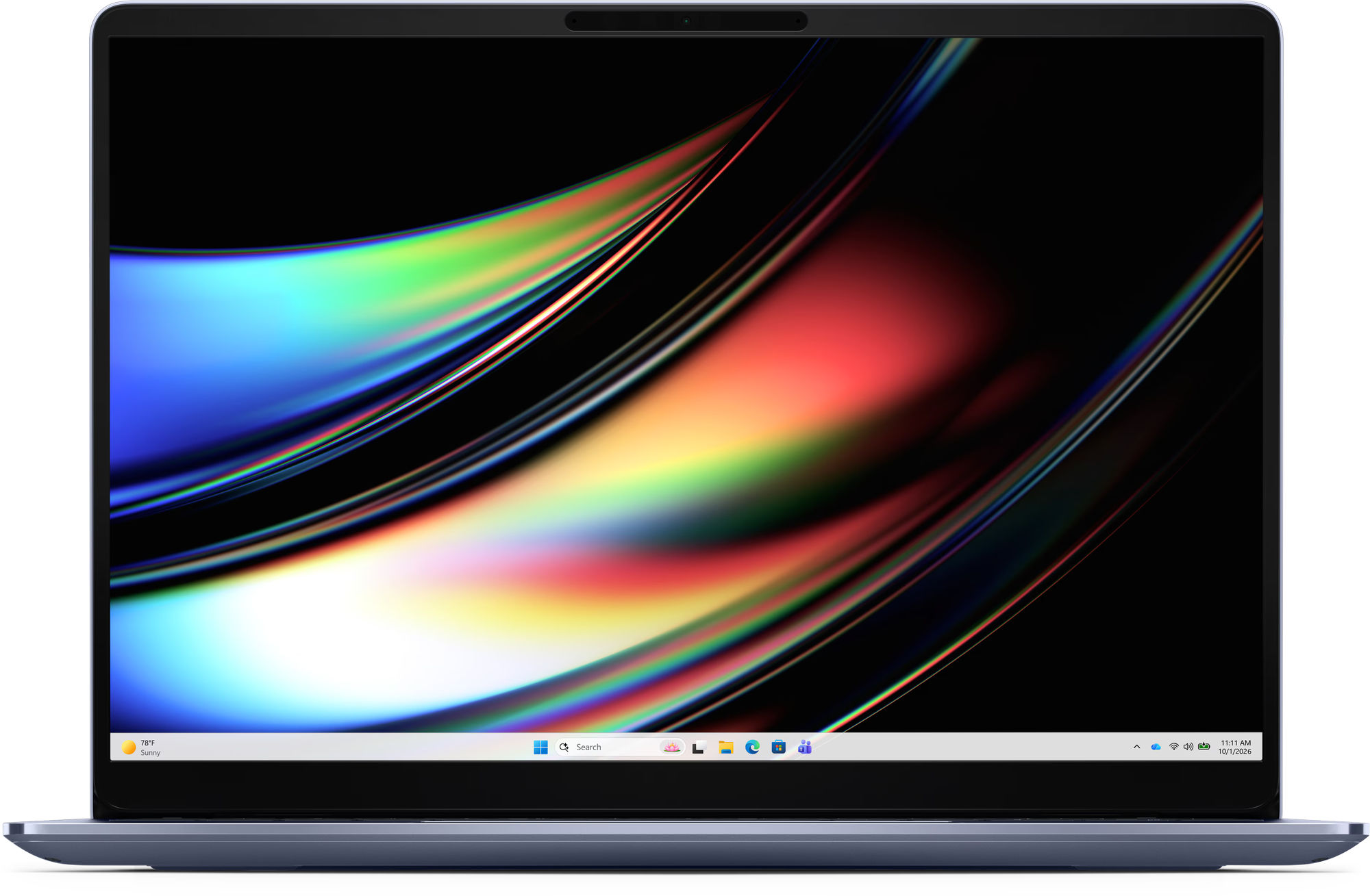 Dell 14S DS14265 cnds142652cc - vue frontale écran OLED Dell 14S DS14265 cnds142652cc vue frontale avec écran OLED 14 pouces