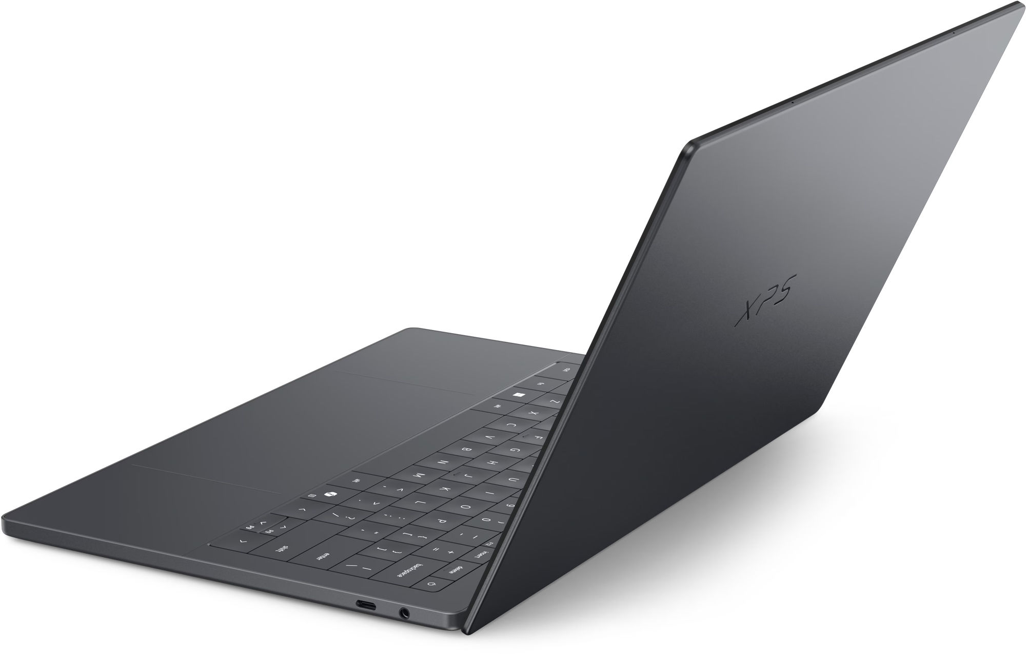 Dell XPS 14 DA14260 cnda1426003cc_3p1 - ordinateur ouvert vu de l’arrière Dell XPS 14 DA14260 cnda1426003cc_3p1 - ordinateur ouvert vu de l’arrière