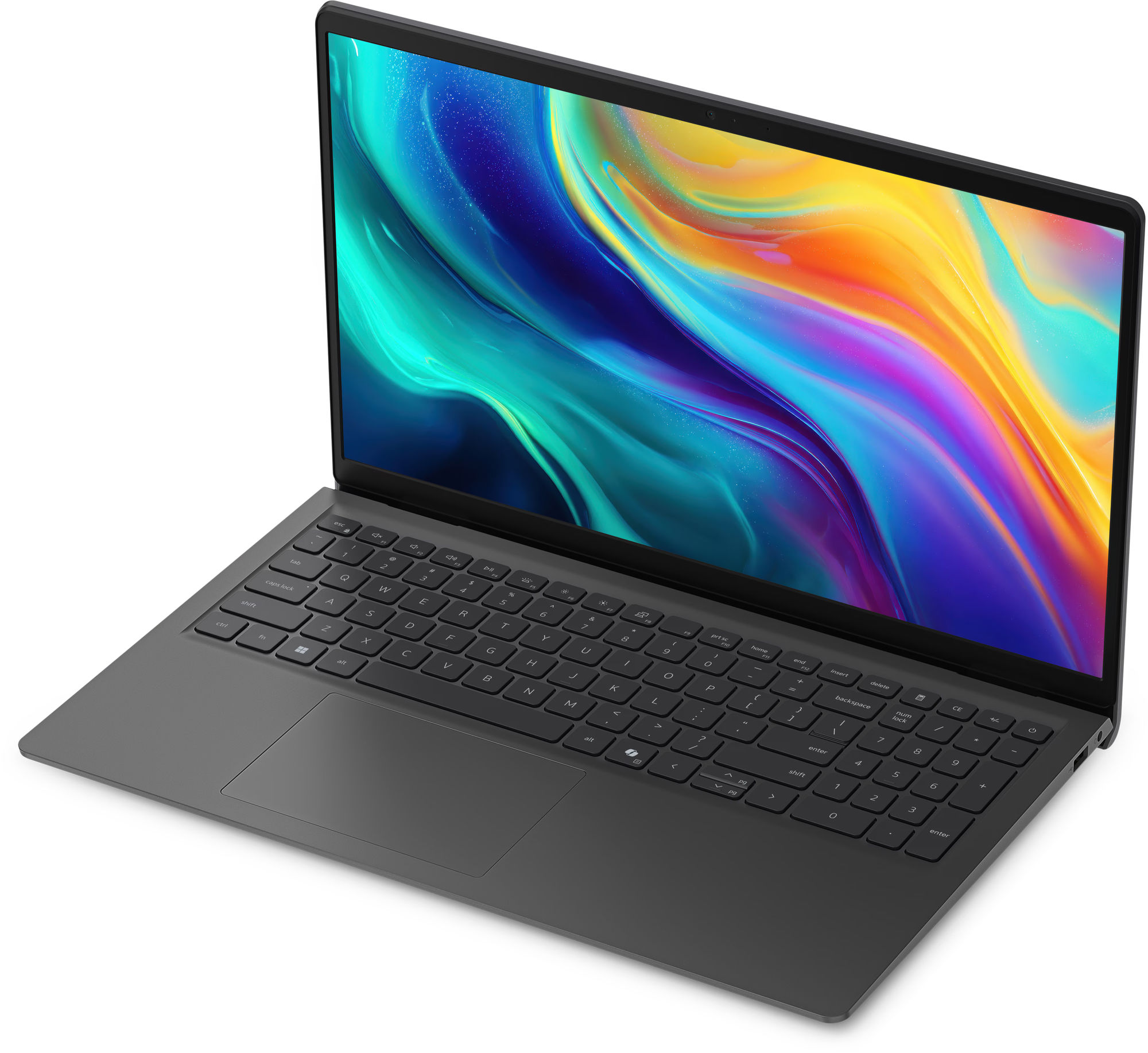 Dell 15 D15265 cnd1526504cc clavier et écran en vue oblique Dell 15 D15265 cnd1526504cc clavier et écran en vue oblique