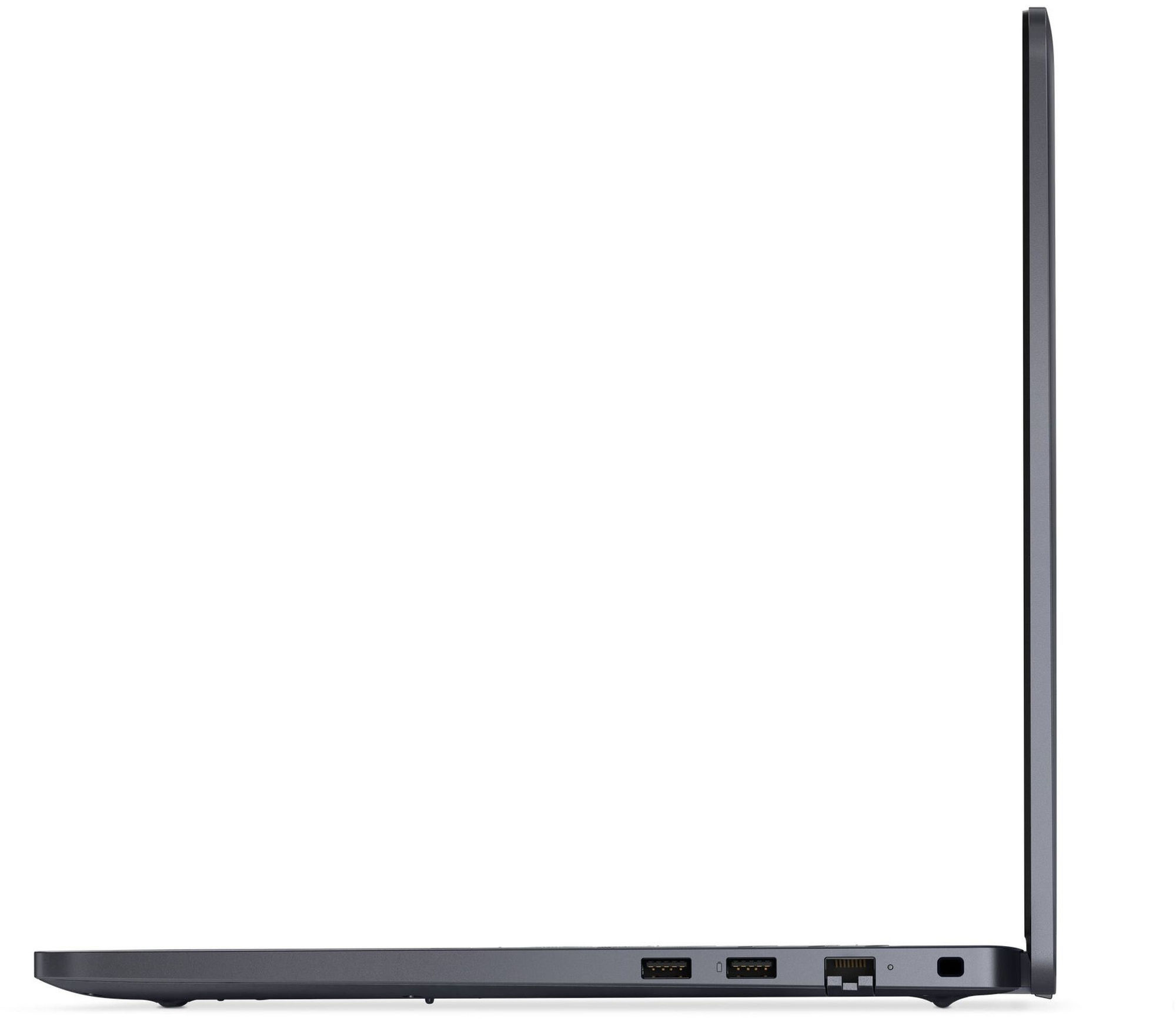 Dell Pro 16 PC16255-306 profil droit avec ports USB et Ethernet Dell Pro 16 PC16255-306 profil droit avec ports USB et Ethernet