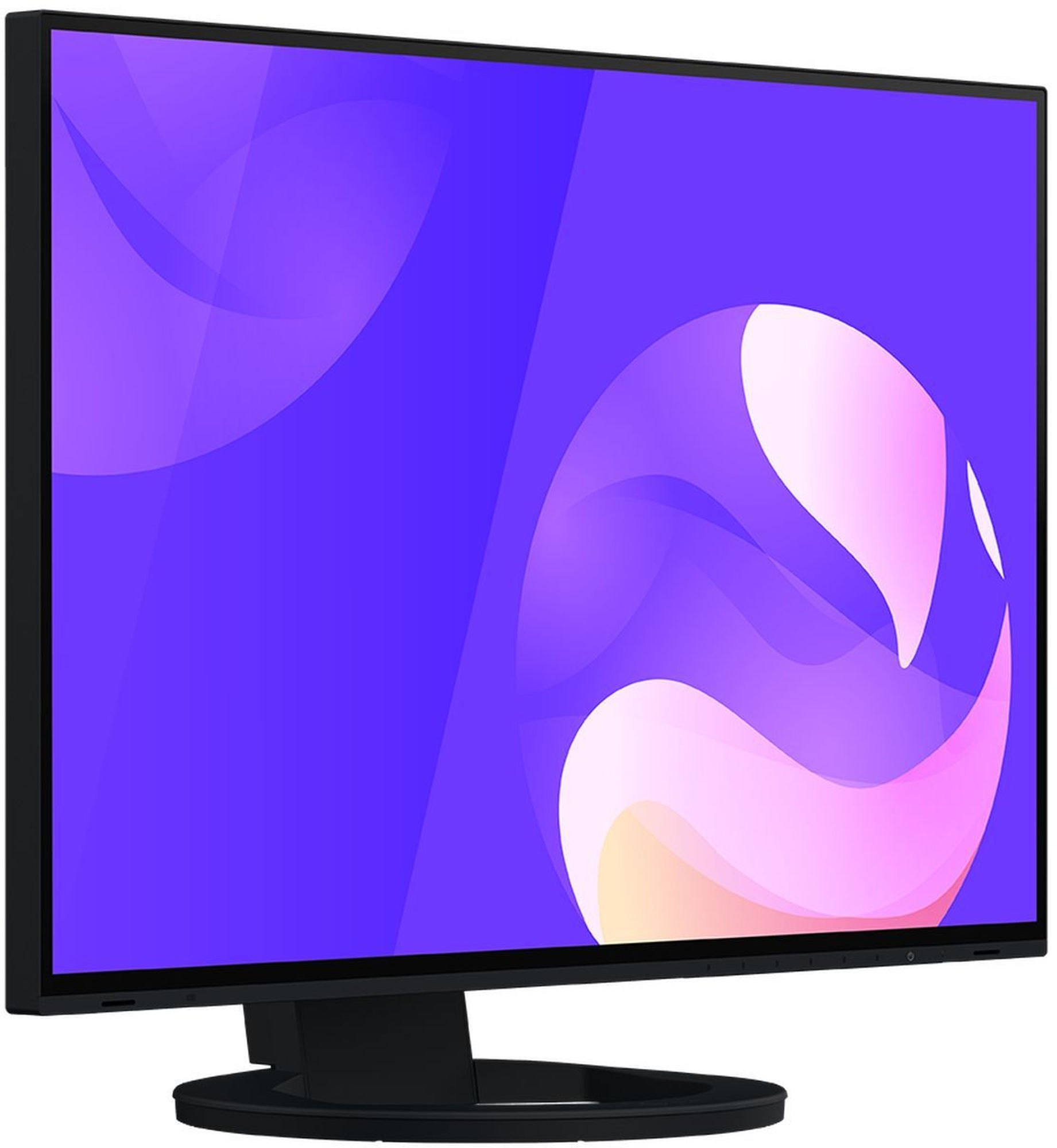 Eizo FlexScan EV2495-BK : finesse des bordures et usage bureautique Eizo FlexScan EV2495-BK - vue de trois quarts