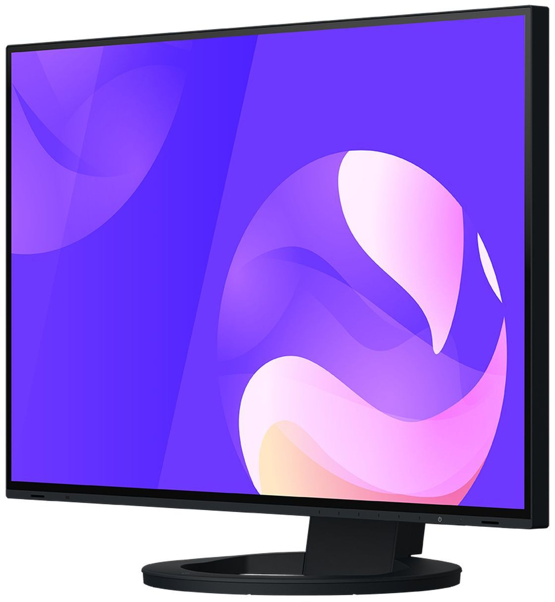 Eizo FlexScan EV2495-BK : usage polyvalent mais pas orienté e-sport Eizo FlexScan EV2495-BK - vue avant en angle
