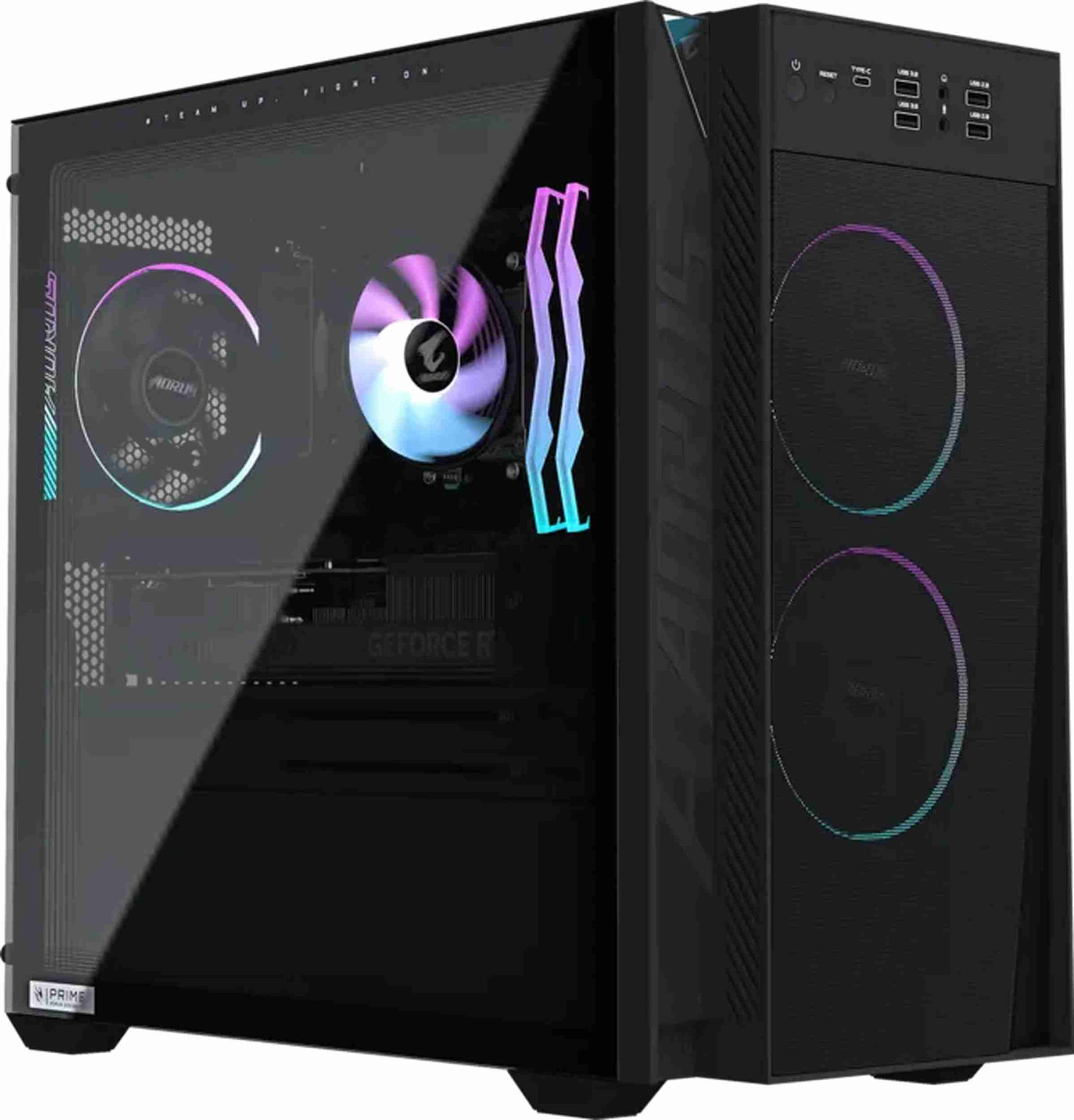 Connectique arrière du Gigabyte AORUS Prime 3 AP351 Arrière du PC AORUS Prime 3 AP351 AP3A7N7-5100