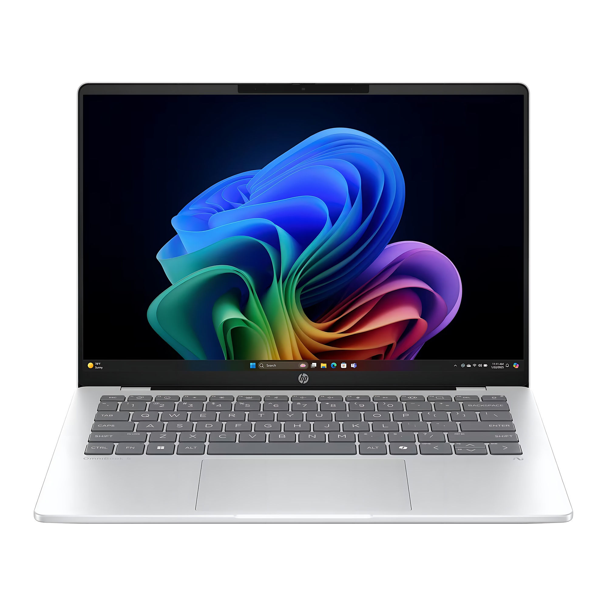 HP OmniBook 5 14-he0018nf - écran OLED 14 pouces et clavier AZERTY rétroéclairé HP OmniBook 5 14-he0018nf écran et clavier vue de face