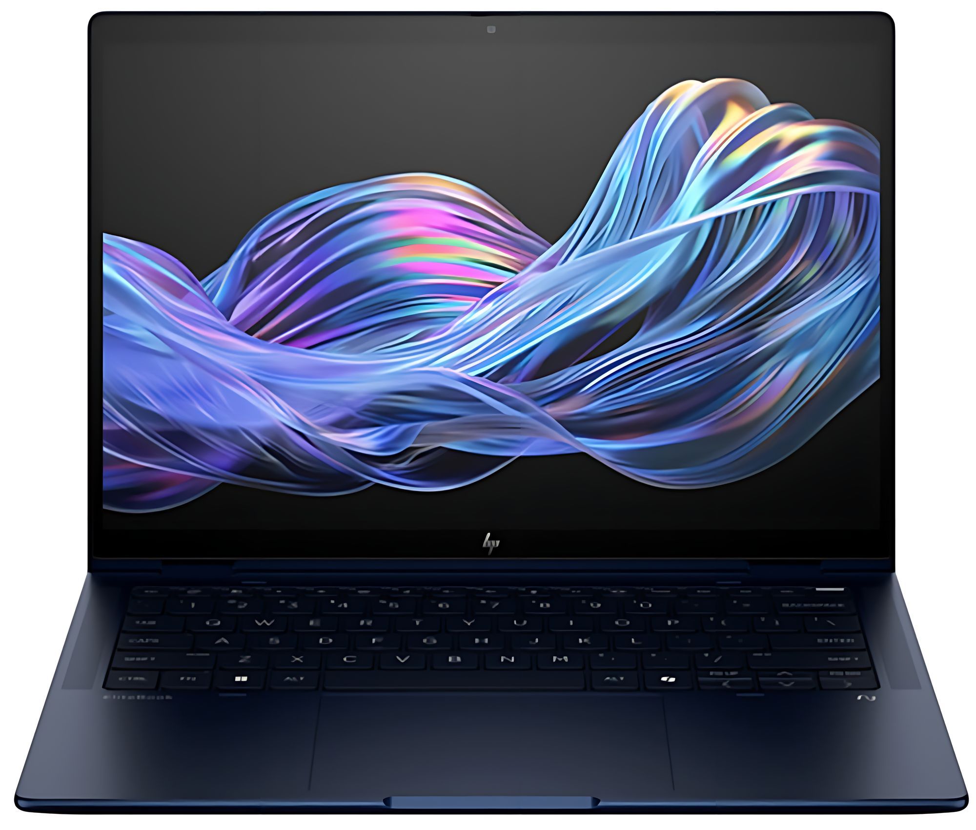 Écran 14 pouces IPS tactile très lumineux du HP EliteBook X Flip G1i 14 HP EliteBook X Flip G1i 14 vu de face avec écran affichant un fond coloré