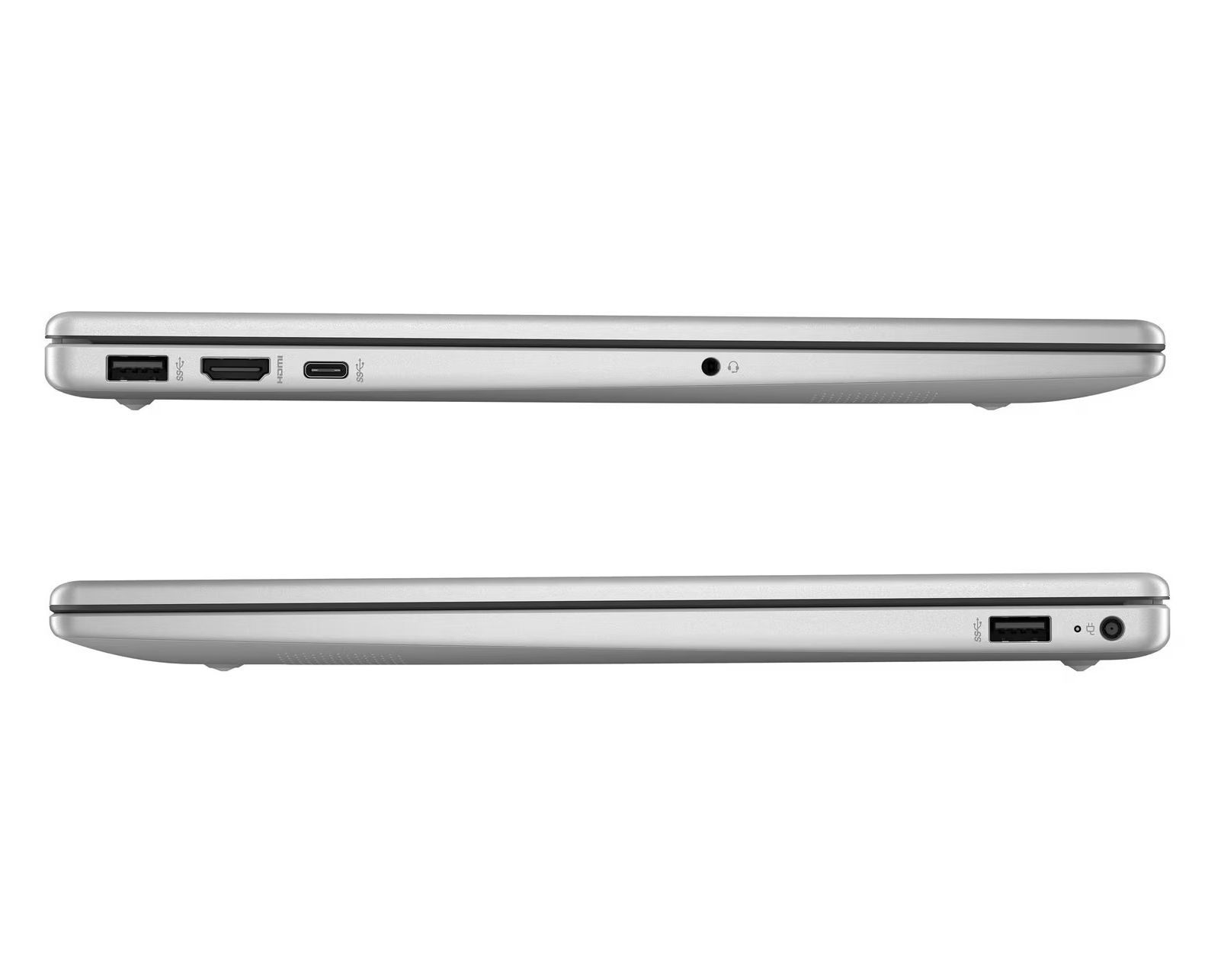 Ports USB, HDMI et USB-C du HP 15-fd0158nf Connectique latérale du HP 15-fd0158nf