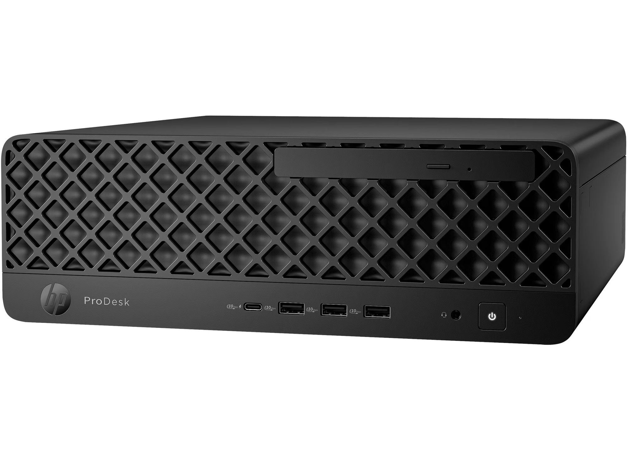 HP ProDesk 4 SFF G1i 9H7K4ET - mini PC métal compact pour postes de travail pro HP ProDesk 4 SFF G1i 9H7K4ET en vue inclinée