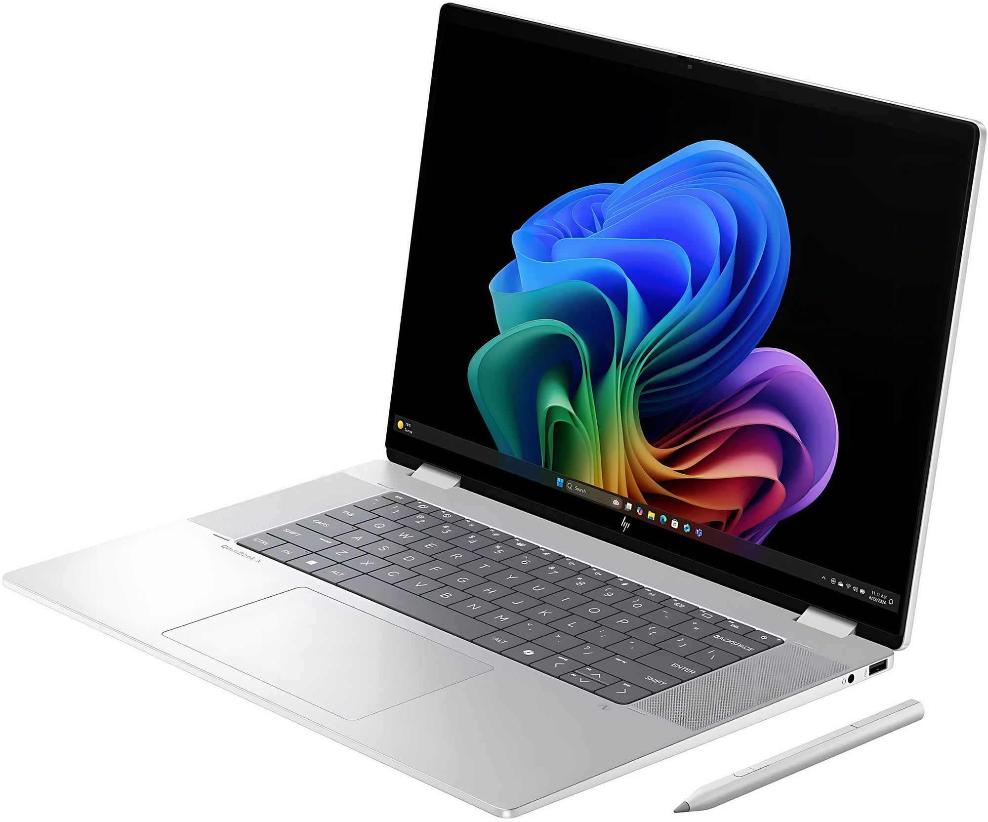 HP OmniBook X Flip 16 2 en 1 (D0MG3EA#ABF) - détail charnière 2-en-1 HP OmniBook X Flip 16 2 en 1 D0MG3EA#ABF - détail charnière 2-en-1