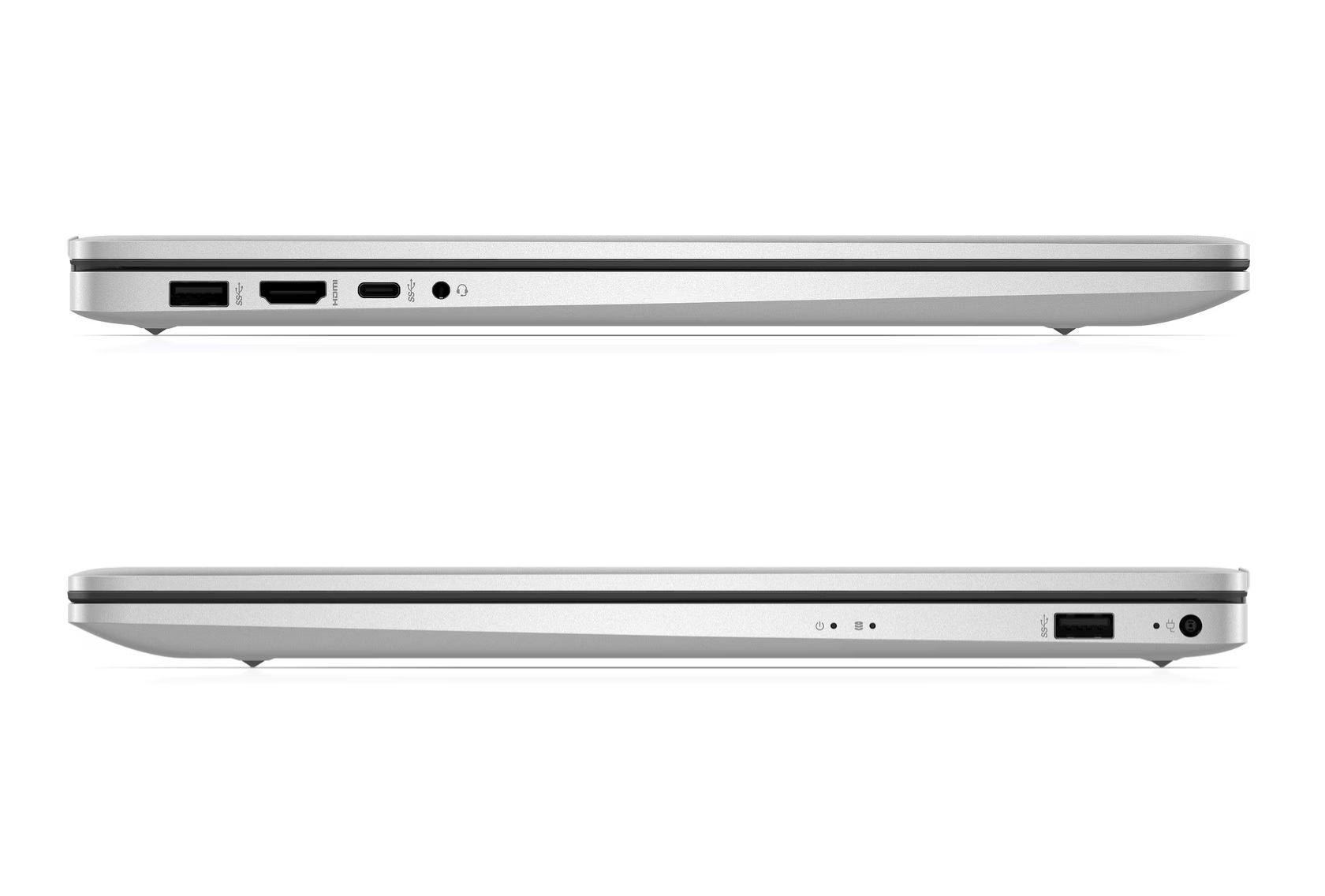 HP 17-df0001sf (D3NW0EA#ABF) - vue des tranches et connectique PC portable HP 17-df0001sf (D3NW0EA#ABF) - vue des tranches et connectique