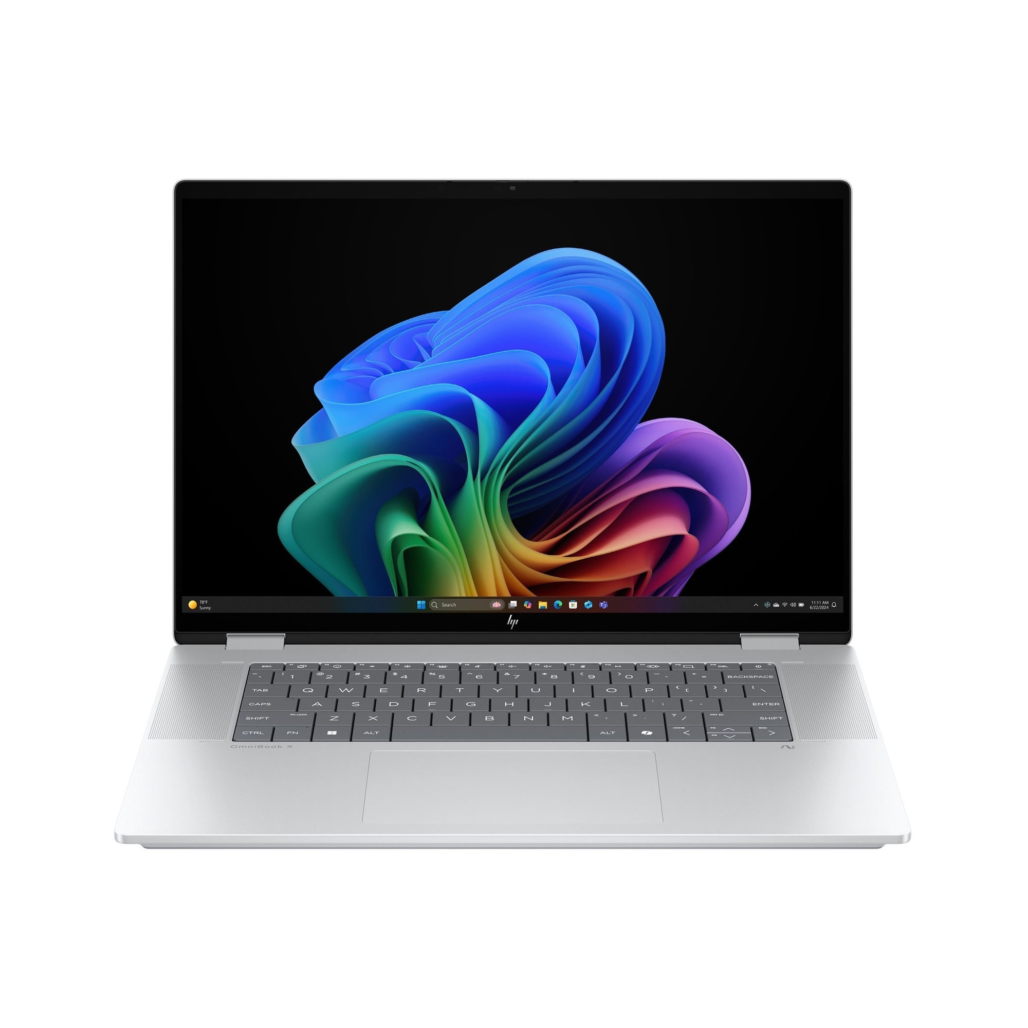 HP OmniBook X Flip 16-as0001sf (D3JS5EA#ABF) - profil HP OmniBook X Flip 16-as0001sf (D3JS5EA#ABF) - vue de profil, finesse