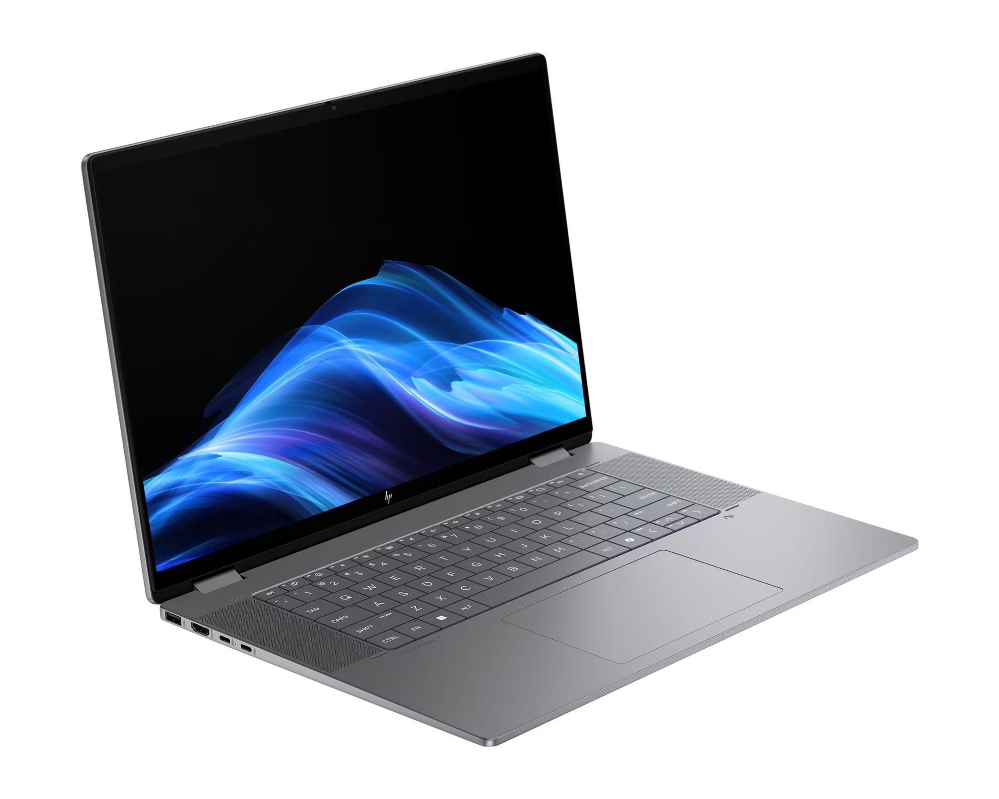 HP OmniBook X Flip 16-ar0005nf - vue ouverte sur le clavier HP OmniBook X Flip 16-ar0005nf - vue ouverte sur le clavier