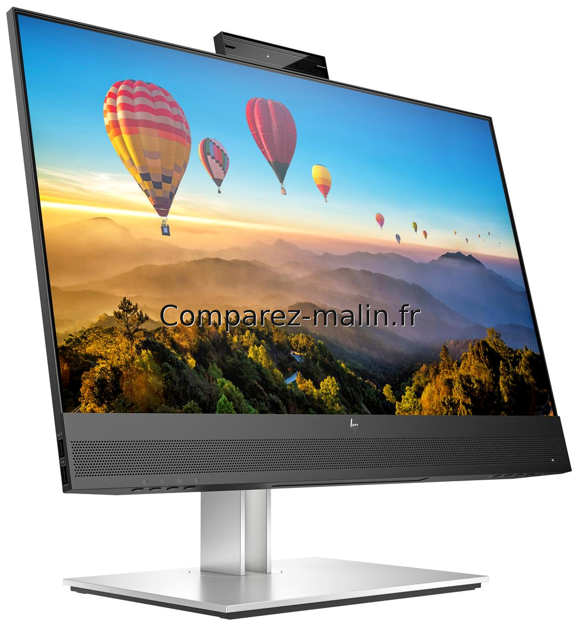 HP E24mv G4 40Z32AA - vue trois quarts HP E24mv G4 40Z32AA écran de conférence vue trois quarts