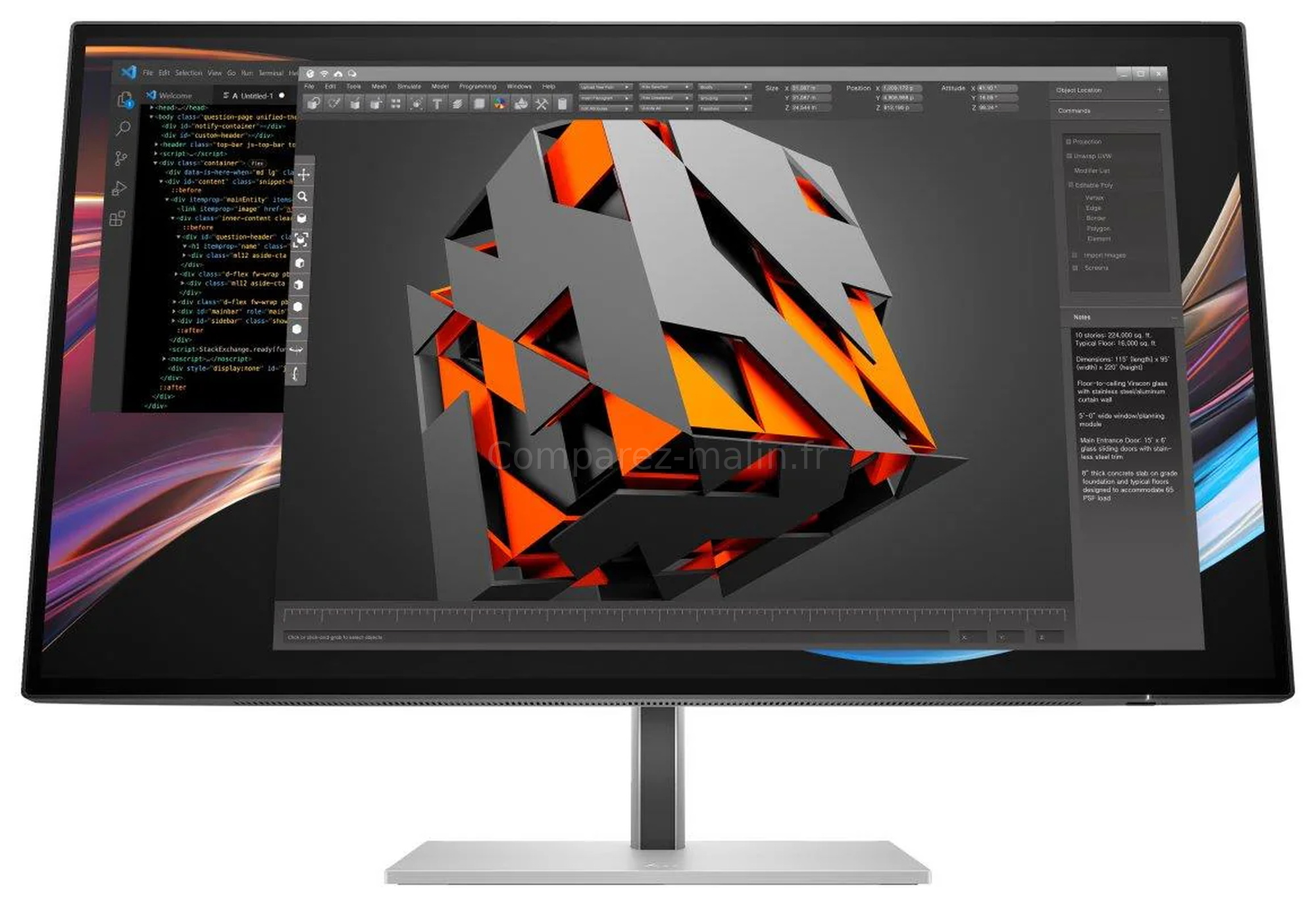 HP Série 7 Pro 727pk 8J9G2AA - usage créatif 3D HP Série 7 Pro 727pk 8J9G2AA affichage 3D et usage créatif