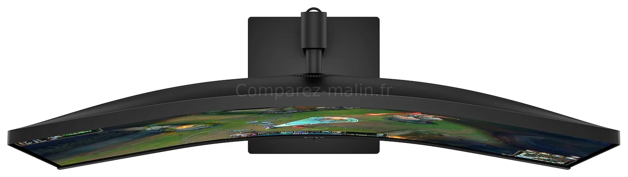 HP OMEN 34c G2 AV4C1AA - courbure 1500R HP OMEN 34c G2 AV4C1AA courbure 1500R vue de dessus