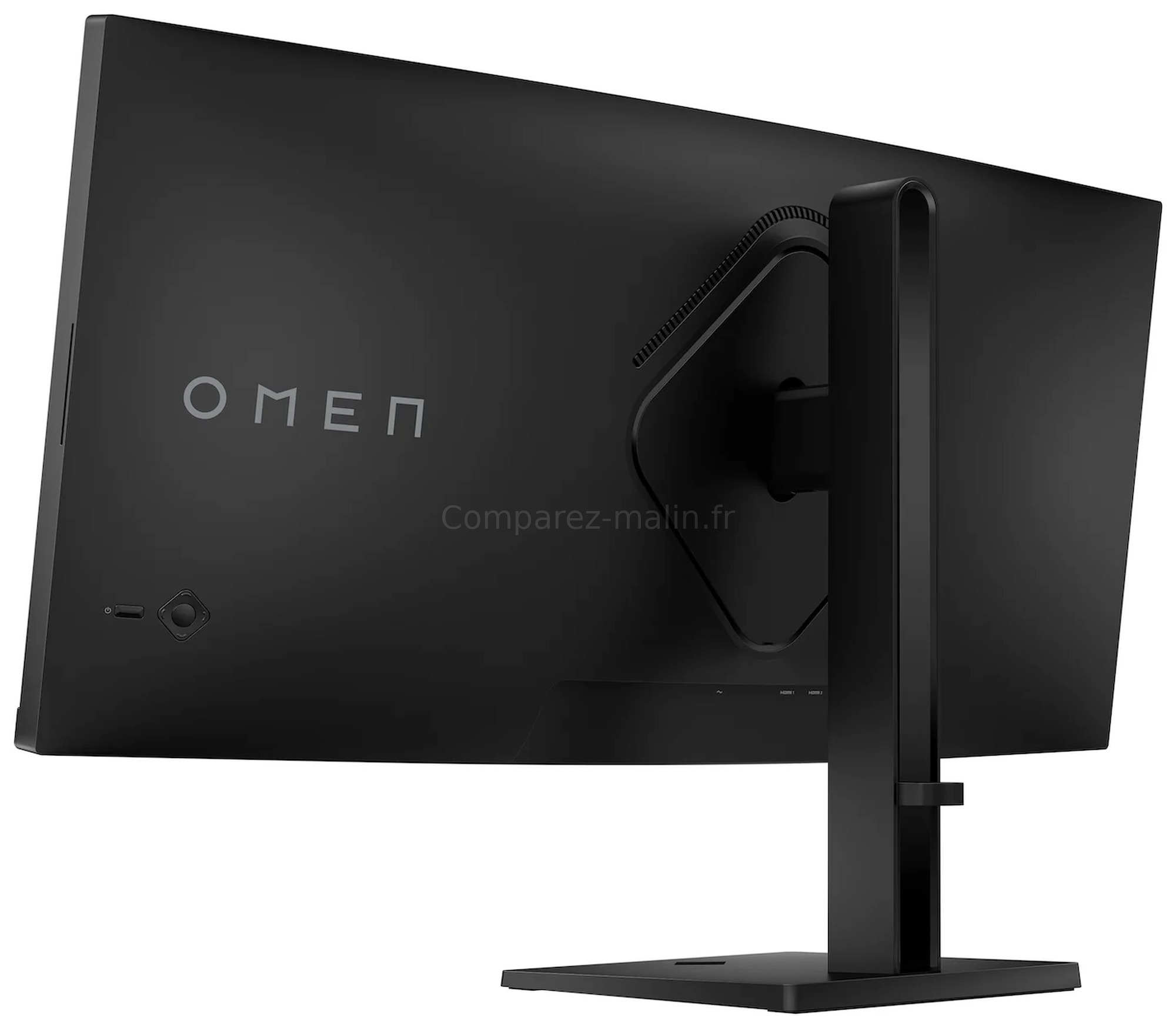HP OMEN 34c G2 AV4C1AA - vue arrière HP OMEN 34c G2 AV4C1AA vue arrière connectique et pied