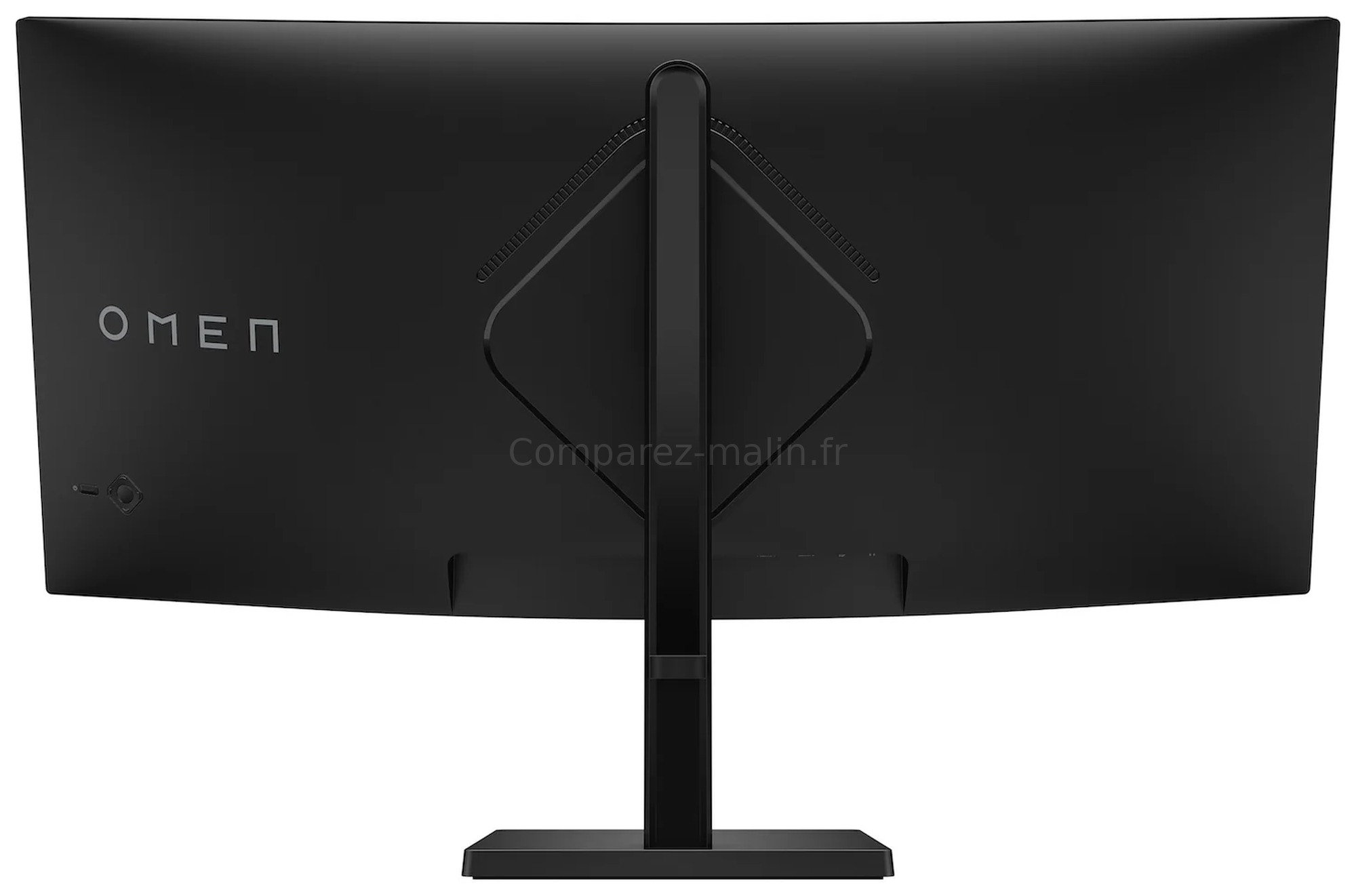 HP OMEN 34c G2 AV4C1AA - arrière du moniteur HP OMEN 34c G2 AV4C1AA vue arrière écran noir