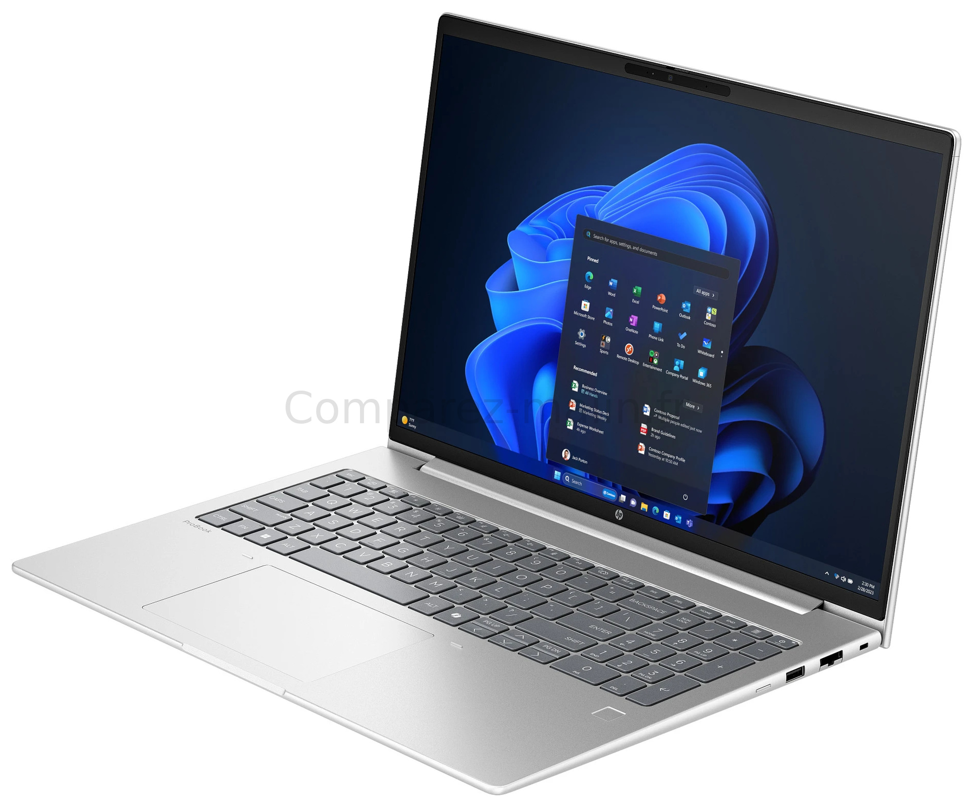 HP ProBook 4 G2i 16 DM9J2EA vue de trois quarts droite HP ProBook 4 G2i 16 DM9J2EA vue de trois quarts droite