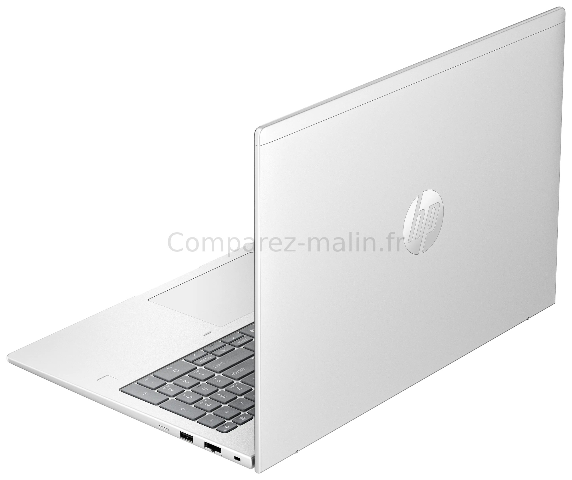 HP ProBook 4 G2i 16 DM9J2EA vue arrière du capot argent HP ProBook 4 G2i 16 DM9J2EA vue arrière du capot argent