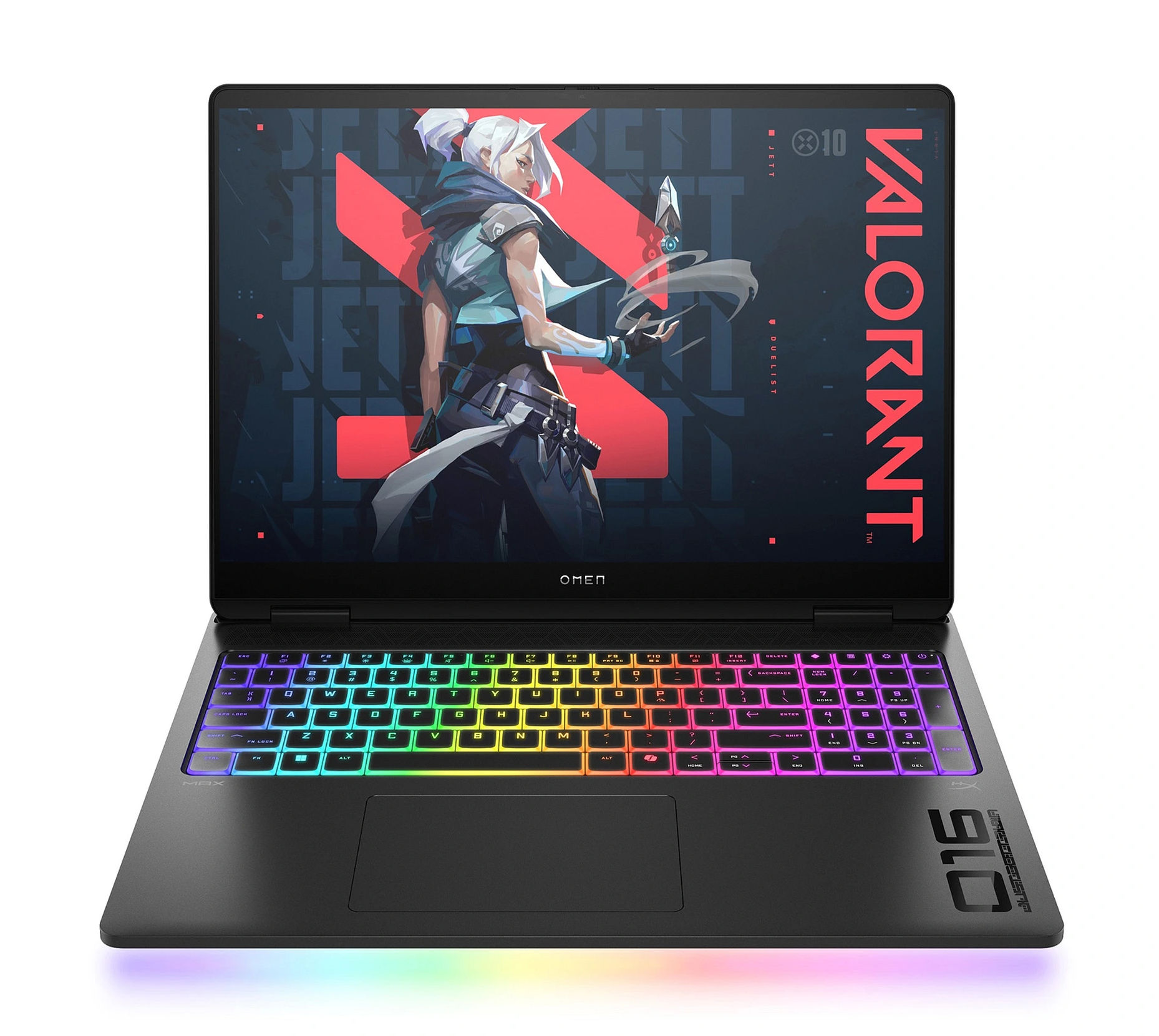 HP HyperX OMEN 16-ah1001nf - écran OLED 16 pouces HP HyperX OMEN 16-ah1001nf de face avec écran 16 pouces OLED