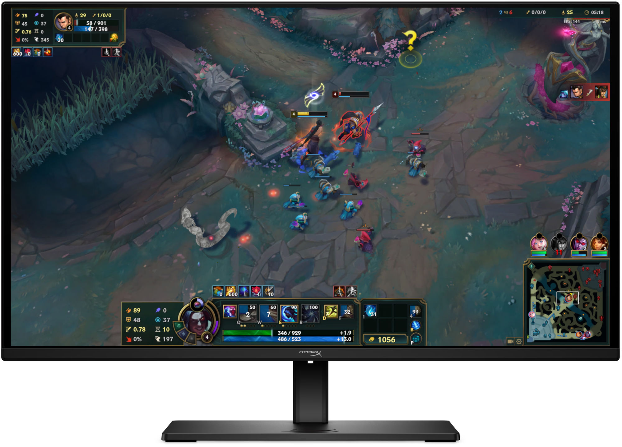 HP OMEN 27q CH0R2AA OLED 240 Hz Écran gaming HP OMEN 27q OLED 240 Hz vu de face