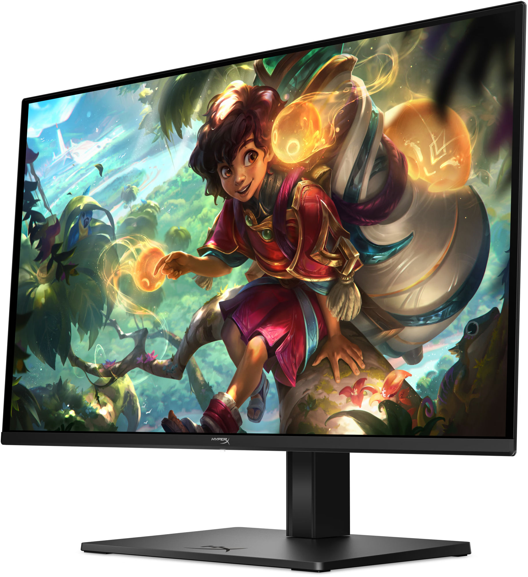 Design du moniteur gaming HP OMEN 27q HP OMEN 27q OLED présenté de trois quarts