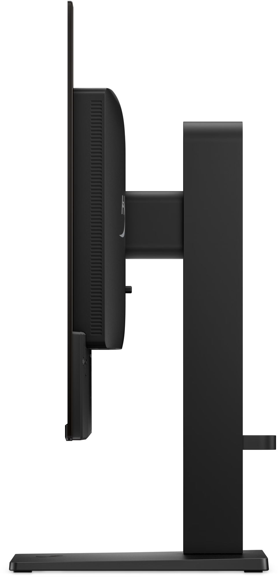 Vue de profil du HP OMEN 27q OLED Profil fin du moniteur gaming HP OMEN 27q
