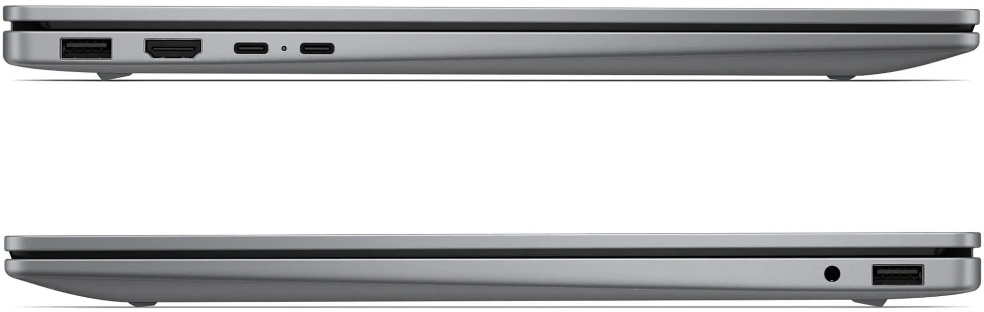 Connecteurs latéraux du HP OmniBook 5 16-bp0011nfx DS1H8EA#ABF Profil et connectique du HP OmniBook 5 16-bp0011nfx DS1H8EA#ABF