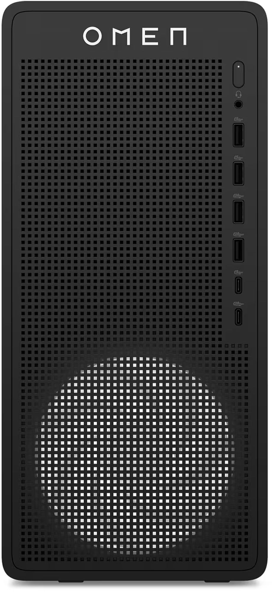 HP OMEN 16L TG03-1007nf – profil compact de la tour Vue latérale du HP OMEN 16L TG03-1007nf